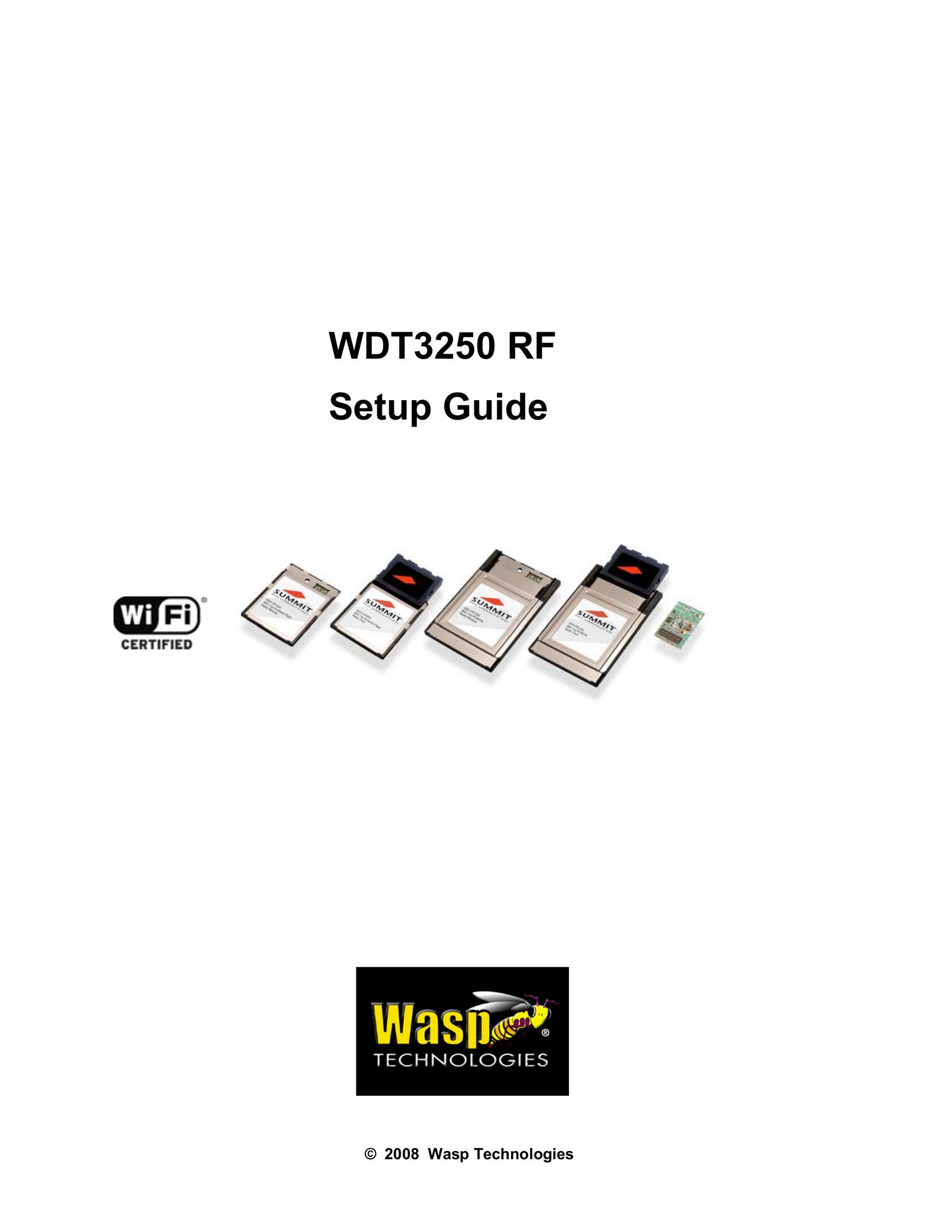 Wasp Bar Code WDT3250 RF Scanner User Manual