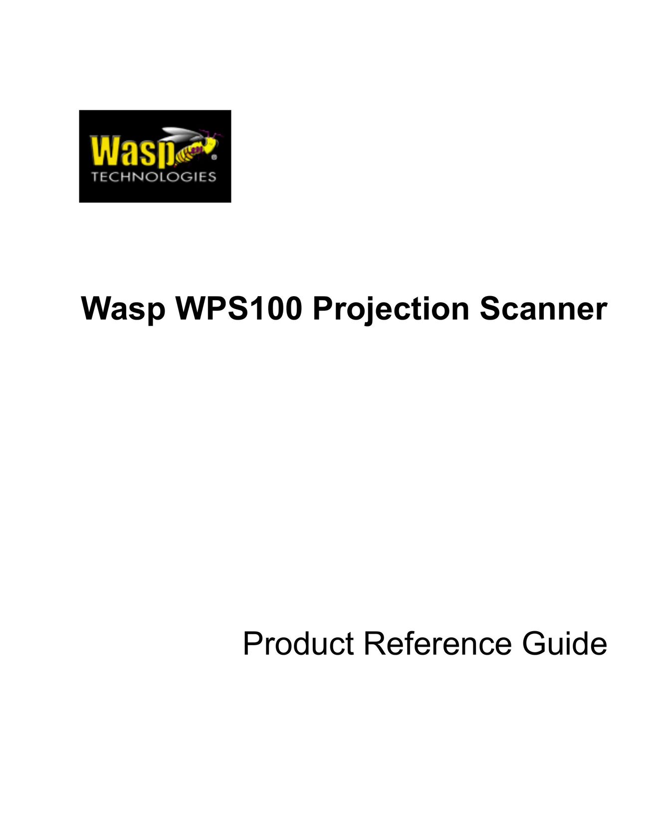Wasp Bar Code WPS100 Scanner User Manual