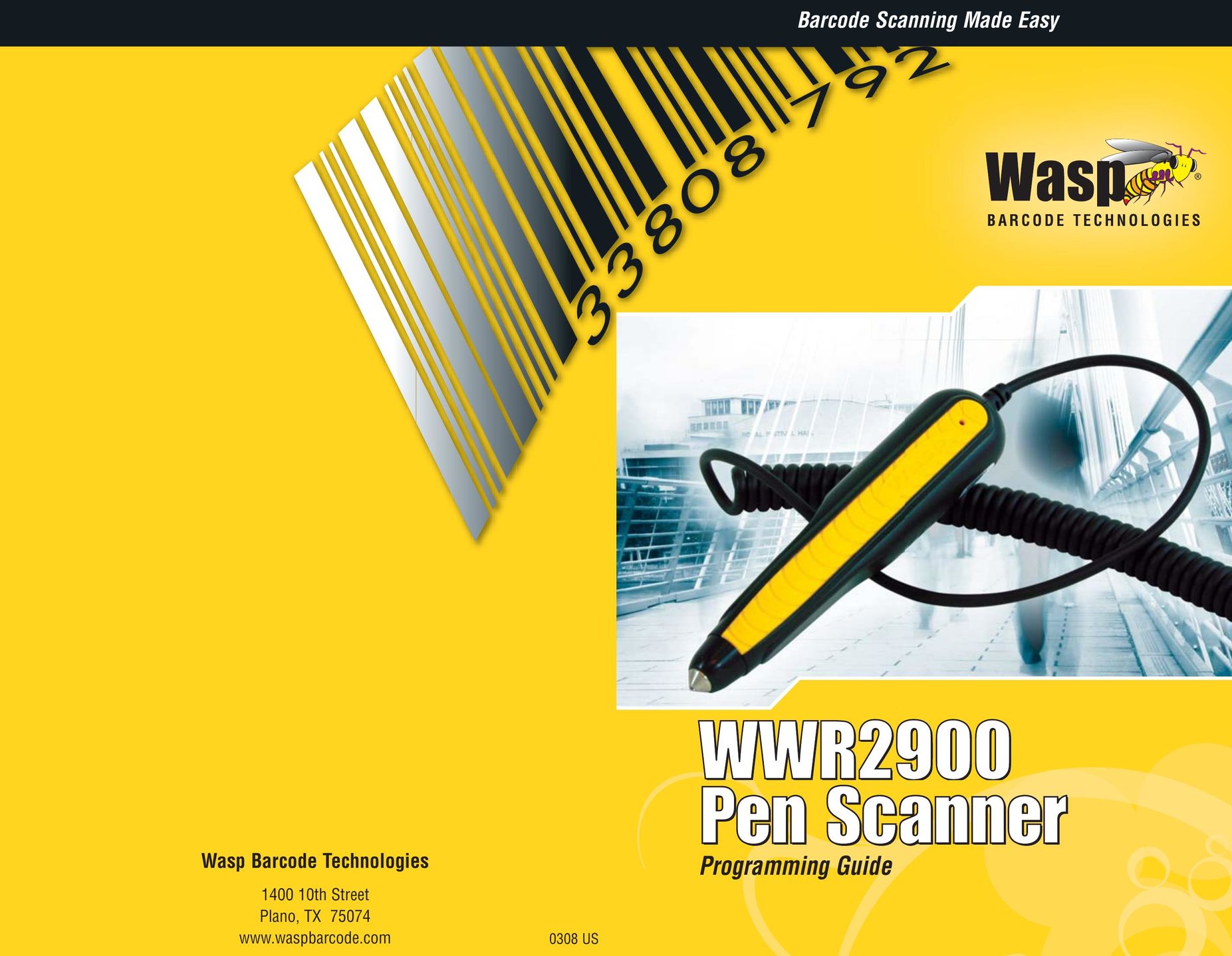 Wasp Bar Code WWR2900 Scanner User Manual