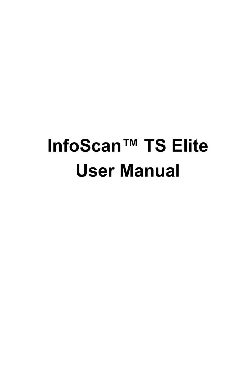 Wizcom TS Elite Scanner User Manual
