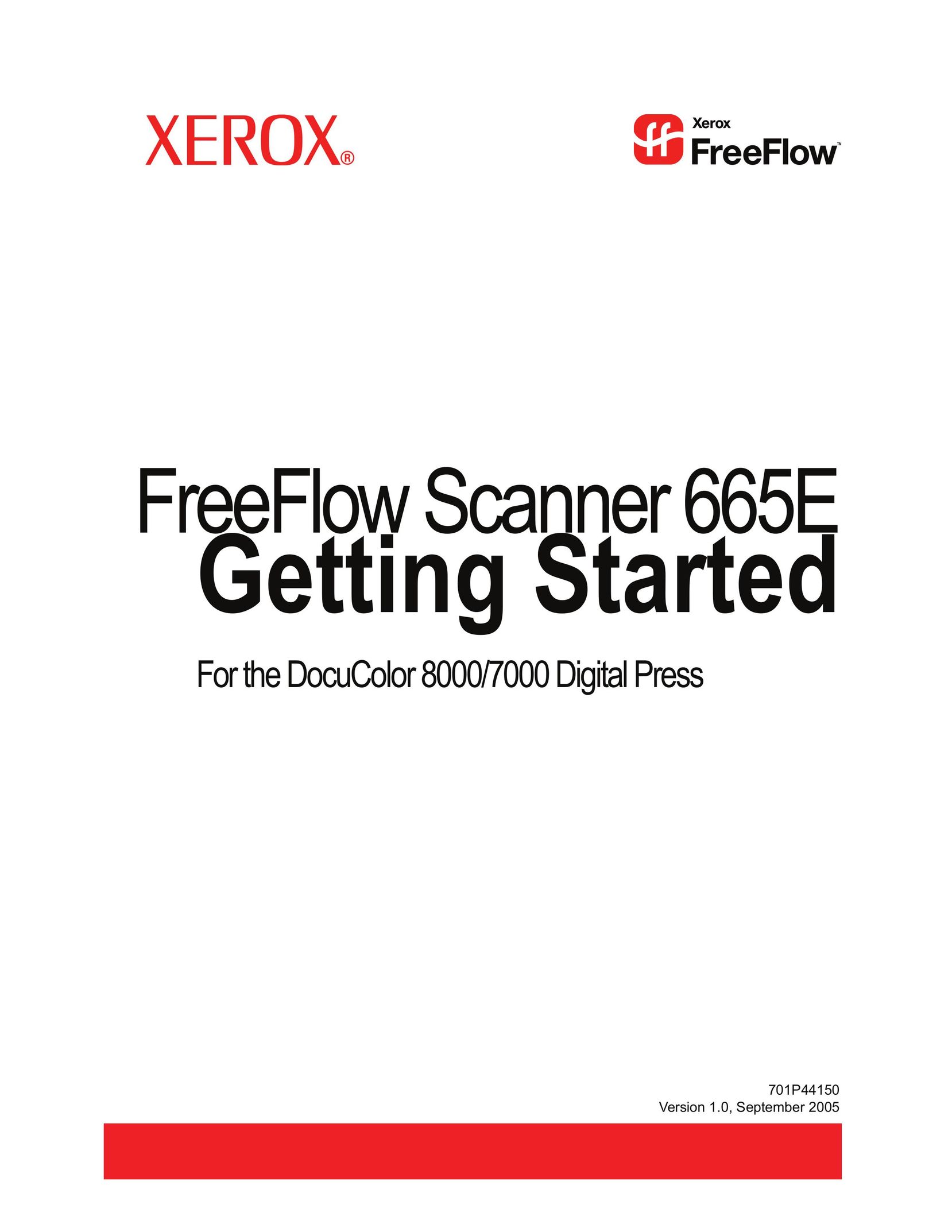 Xerox 665E Scanner User Manual