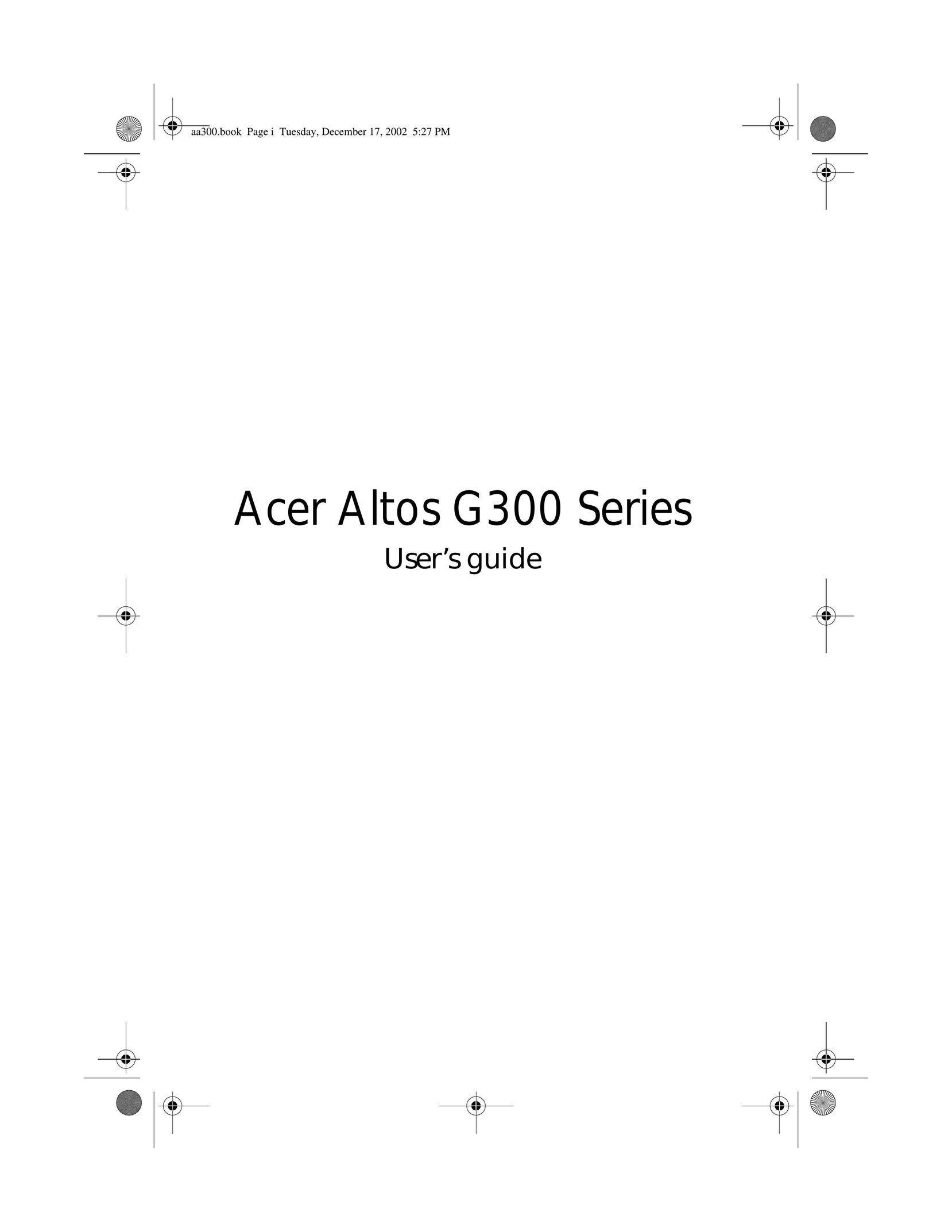 Acer G300 Series Server User Manual