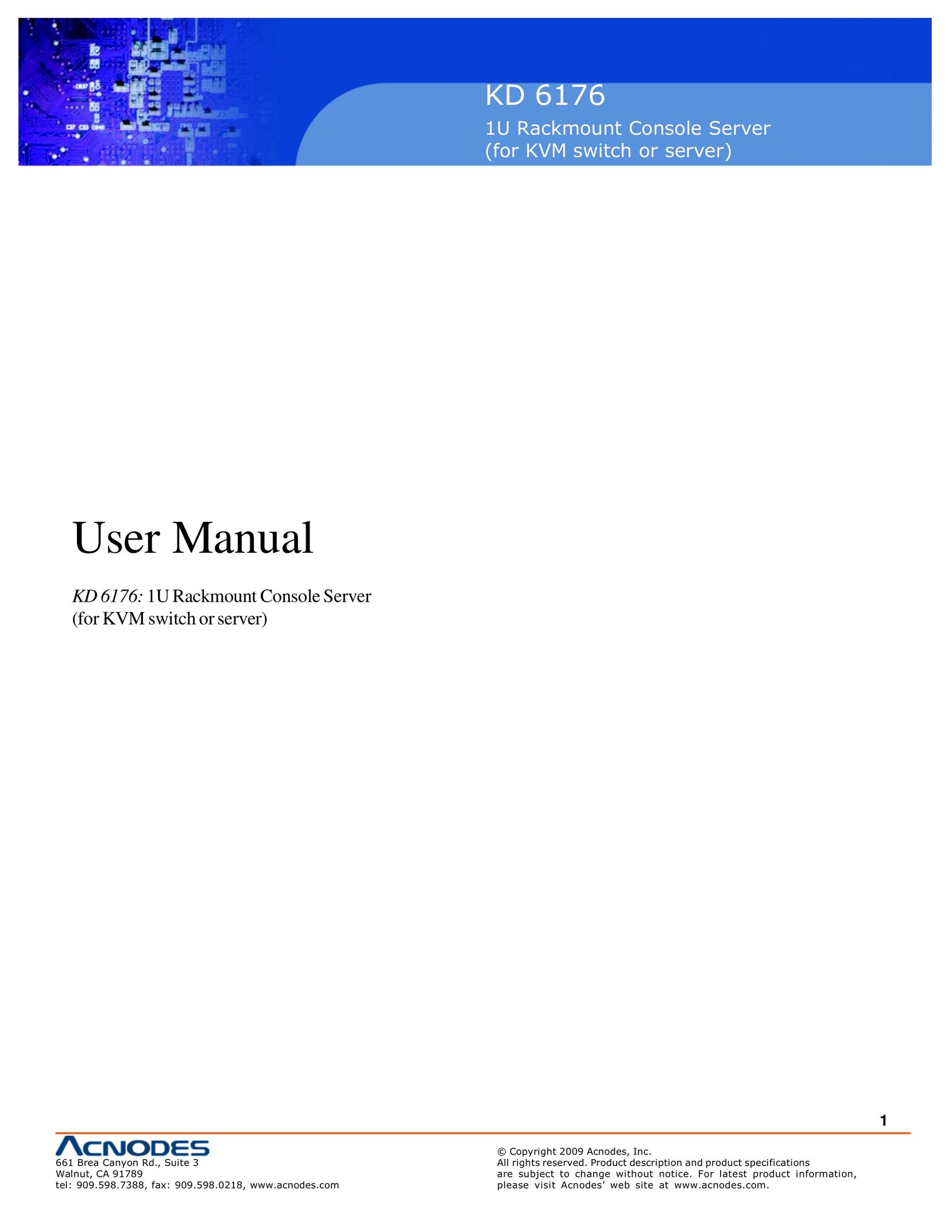 Acnodes KD 6176 Server User Manual