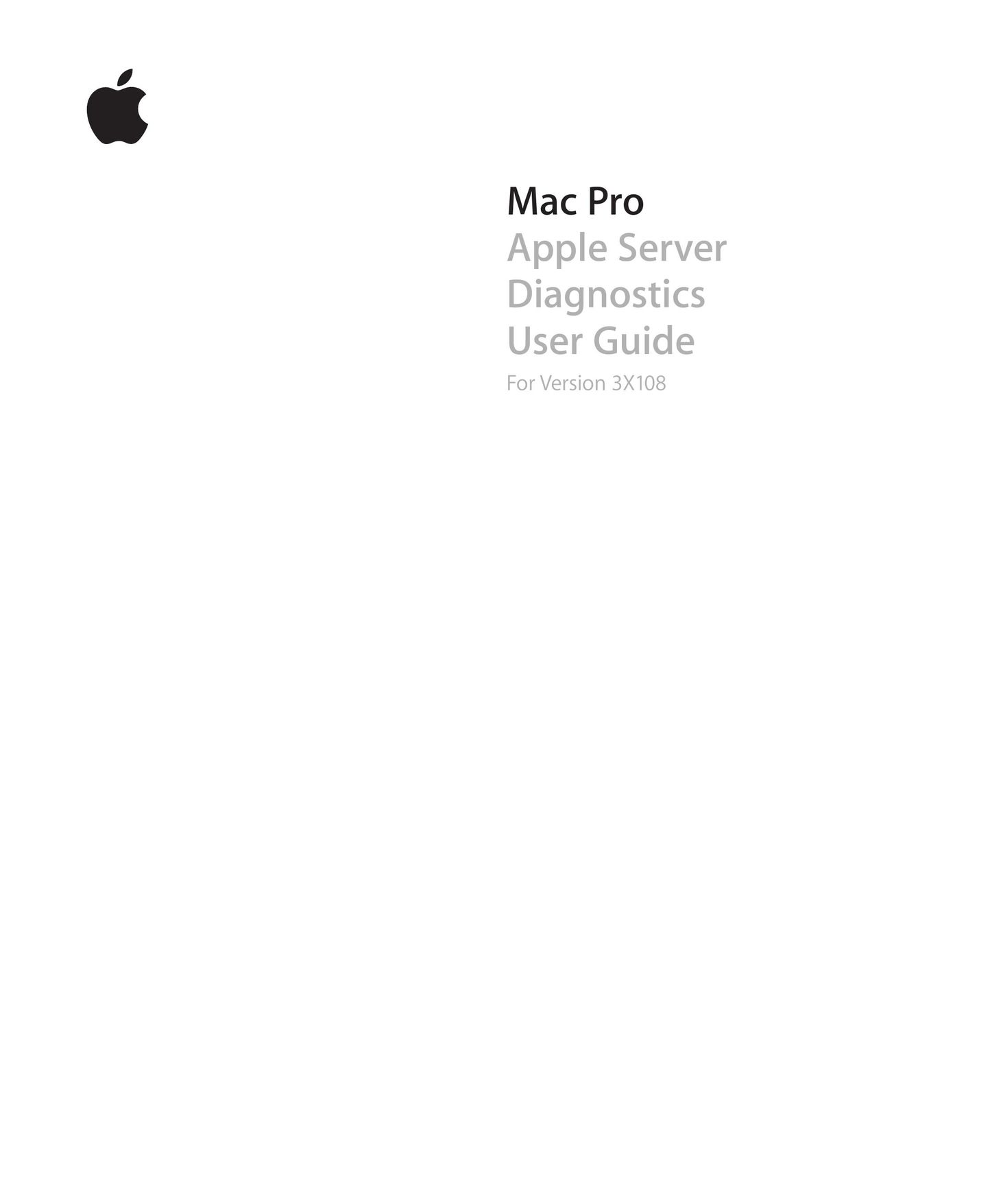 Apple 3X108 Server User Manual