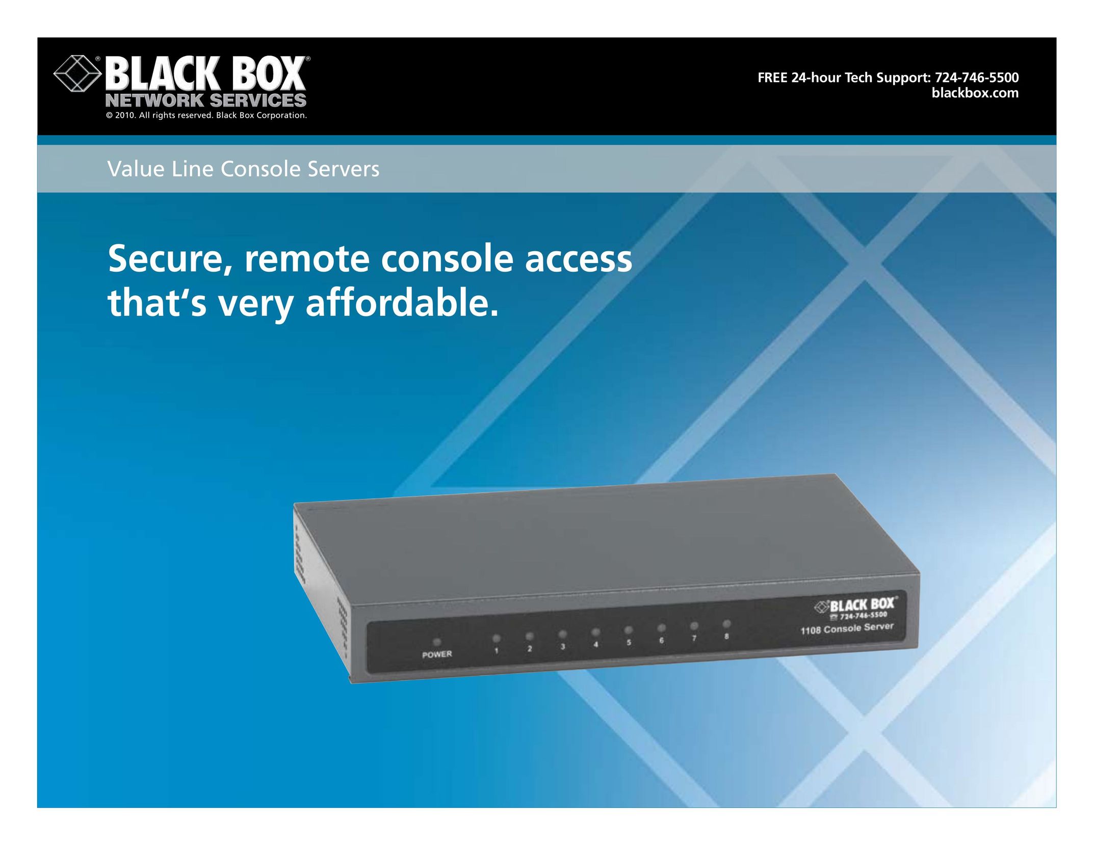 Black Box 1108 Console Server Server User Manual