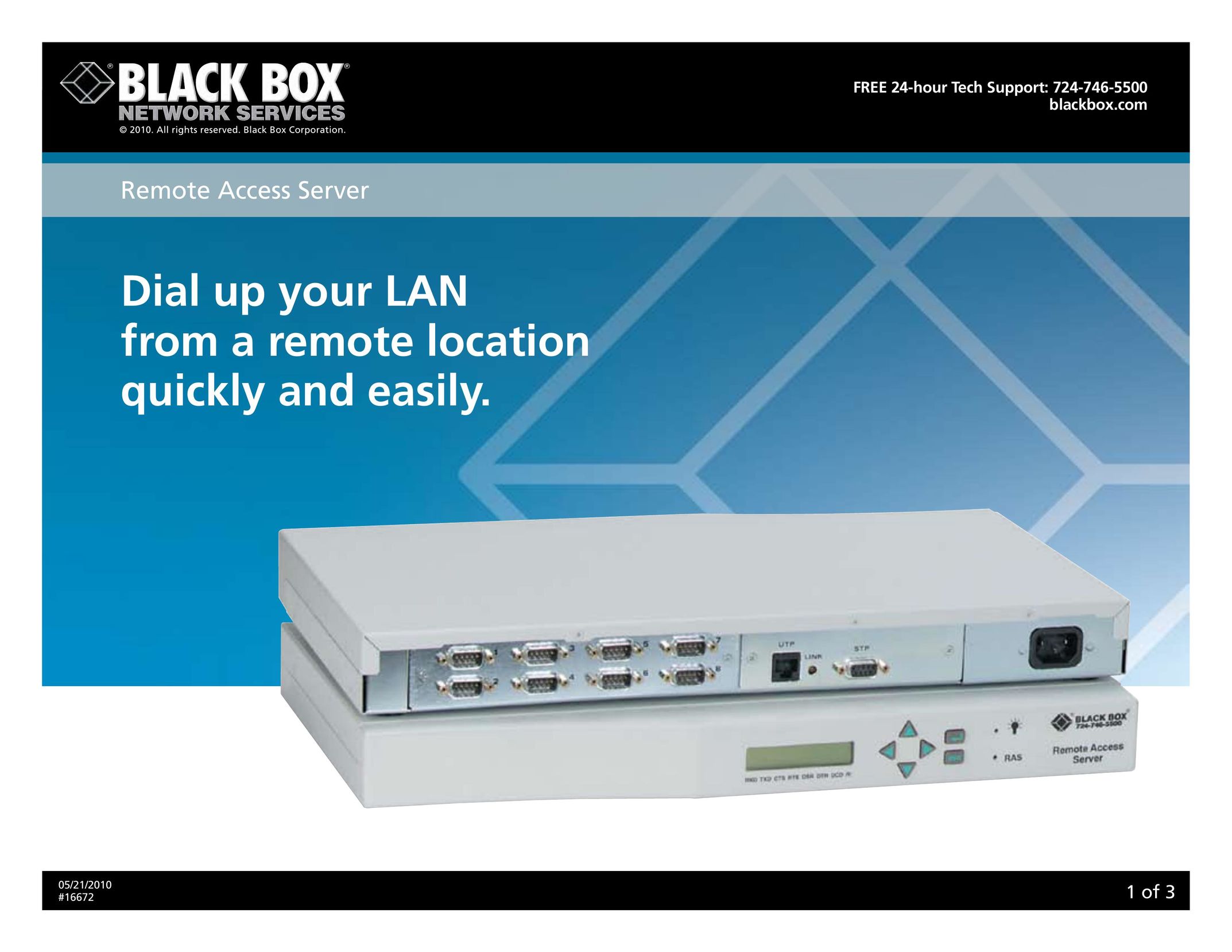 Black Box 16672 Server User Manual