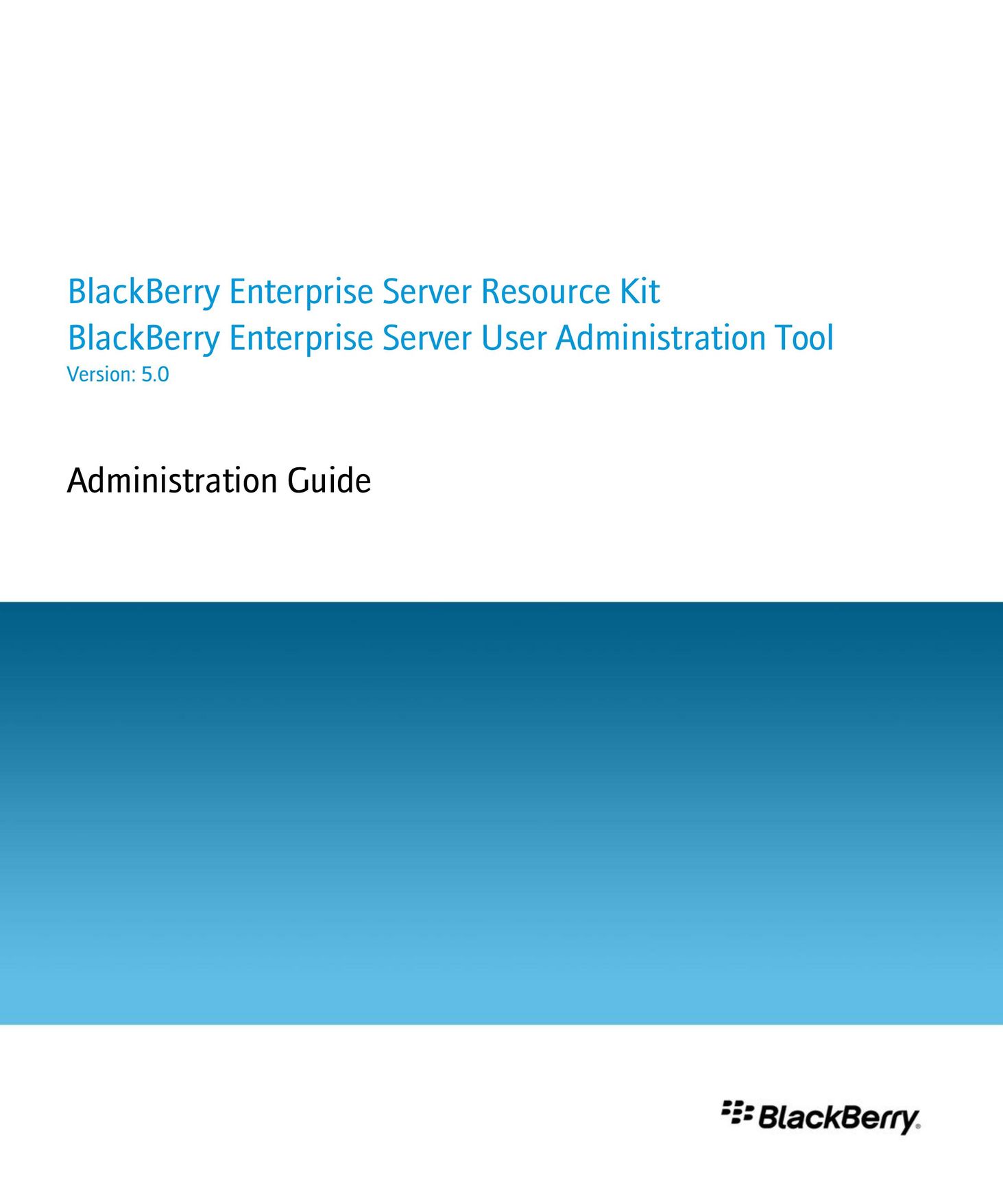 Blackberry SWD-504685-0330050601-001 Server User Manual