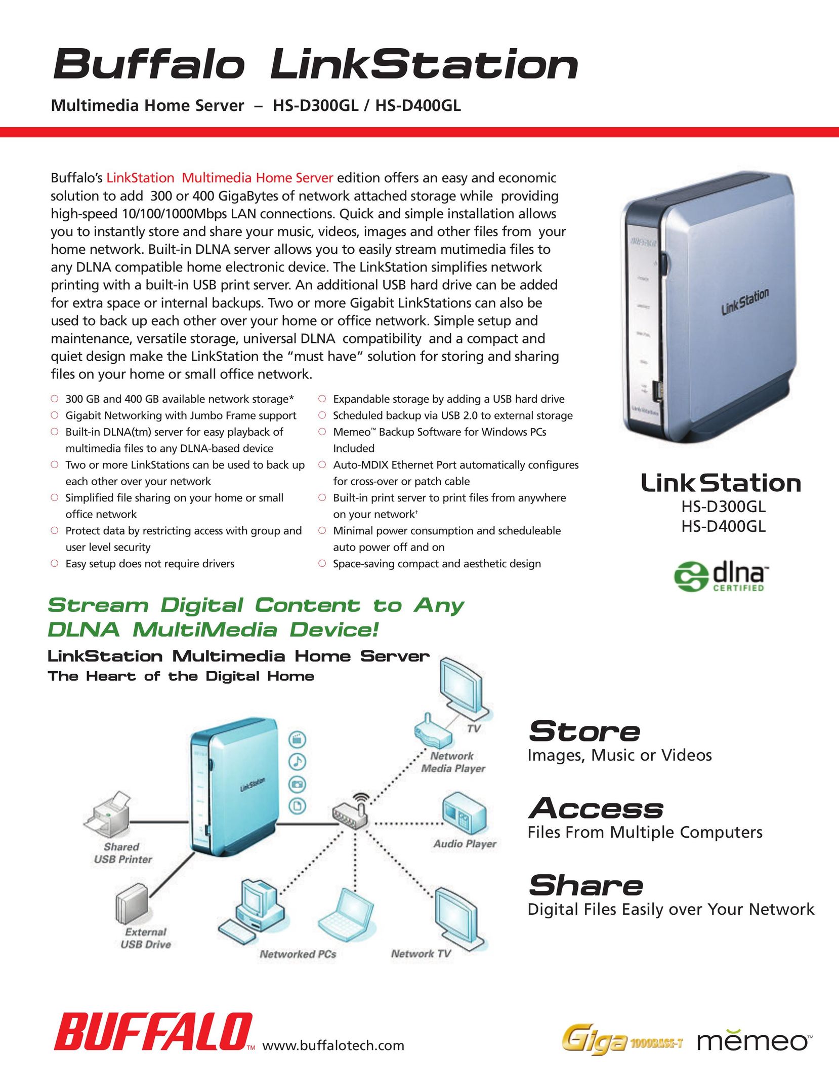 Buffalo Technology HS-D300GL Server User Manual