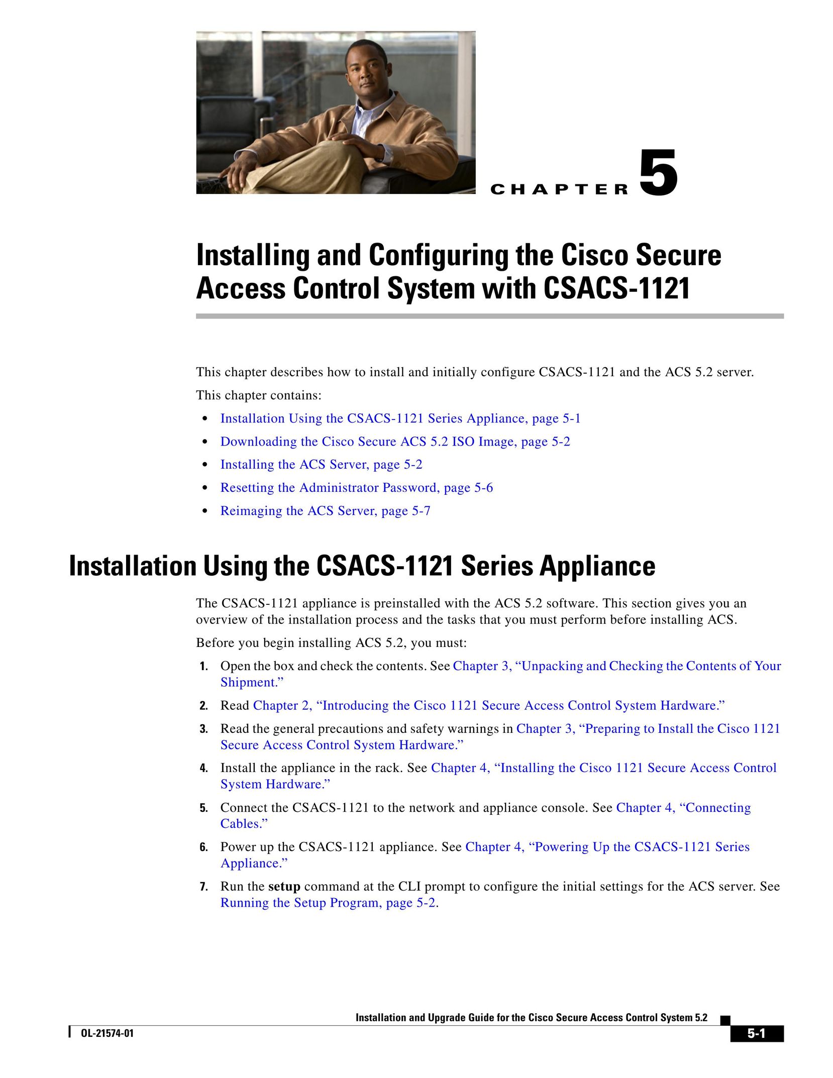 Cisco Systems CSACS1121UPK9 Server User Manual