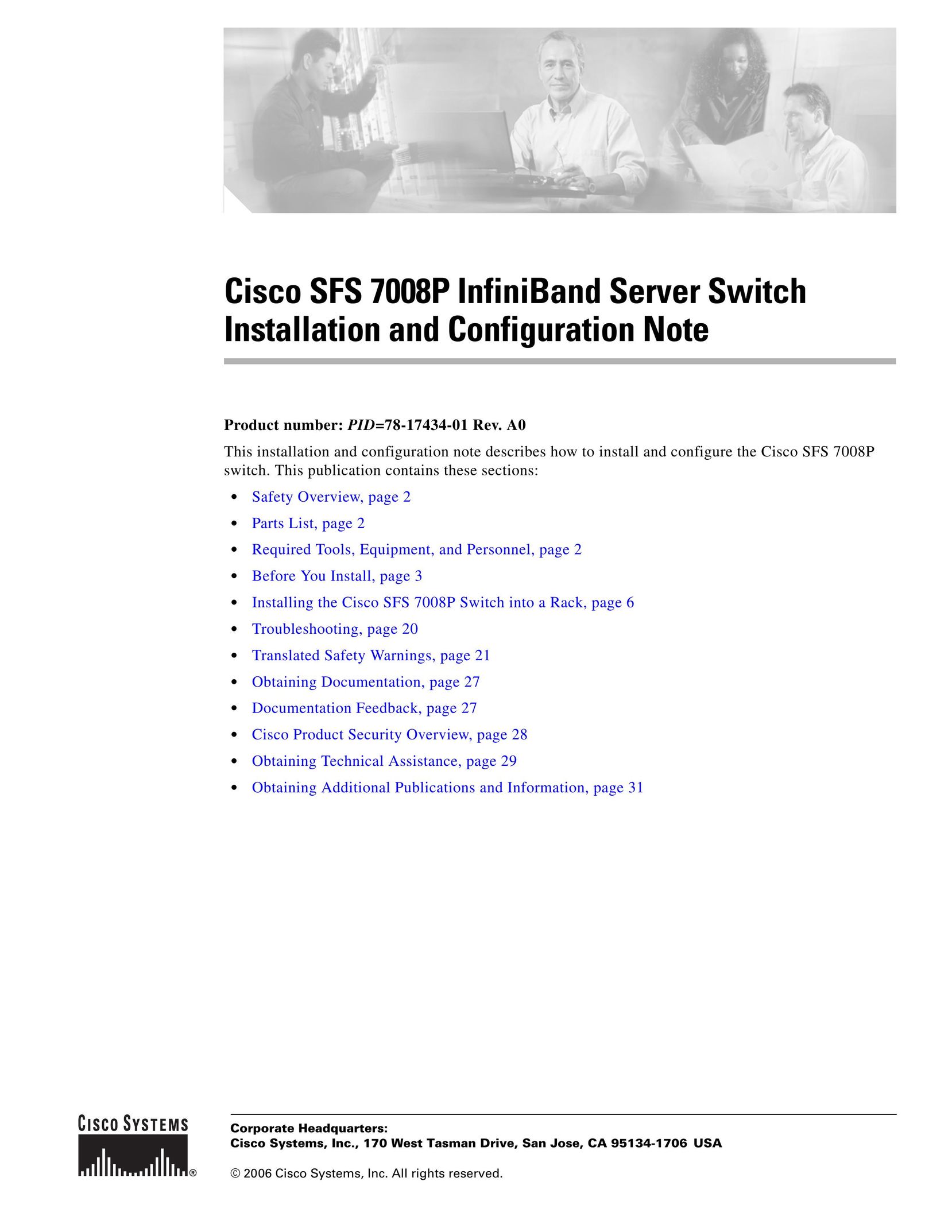 Cisco Systems SFS 7008P Server User Manual