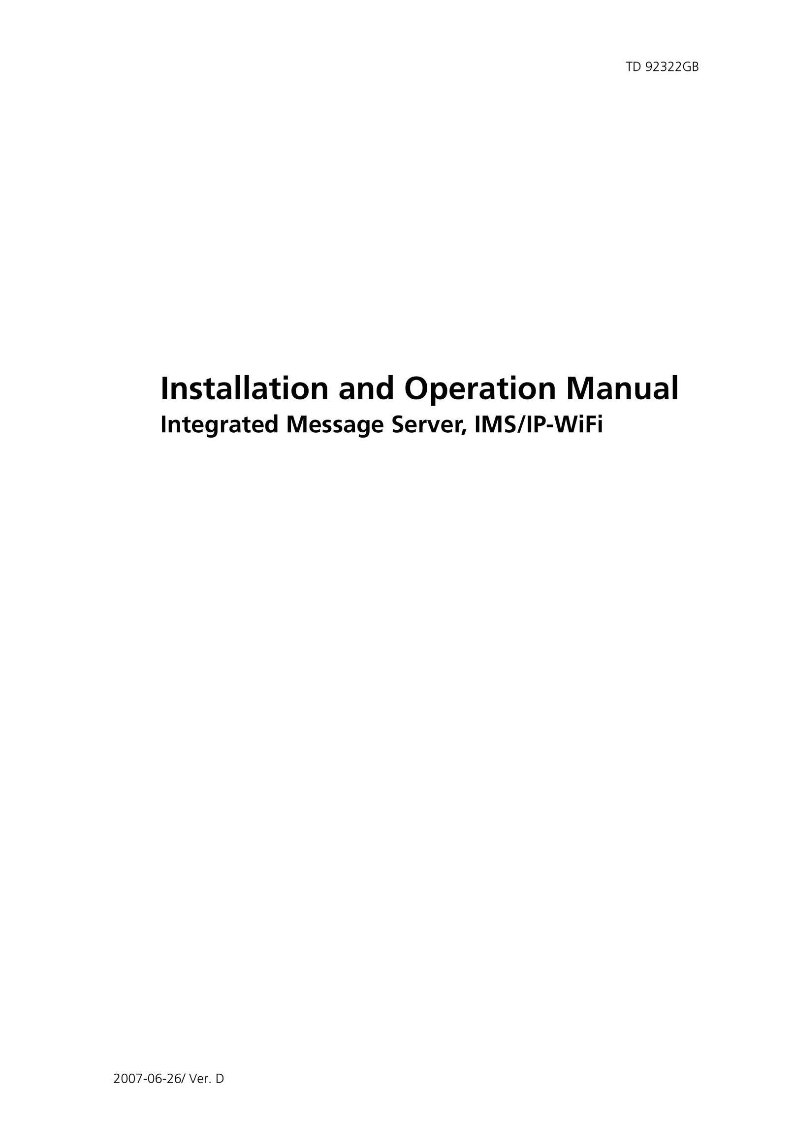 Cisco Systems TD 92322GB Server User Manual