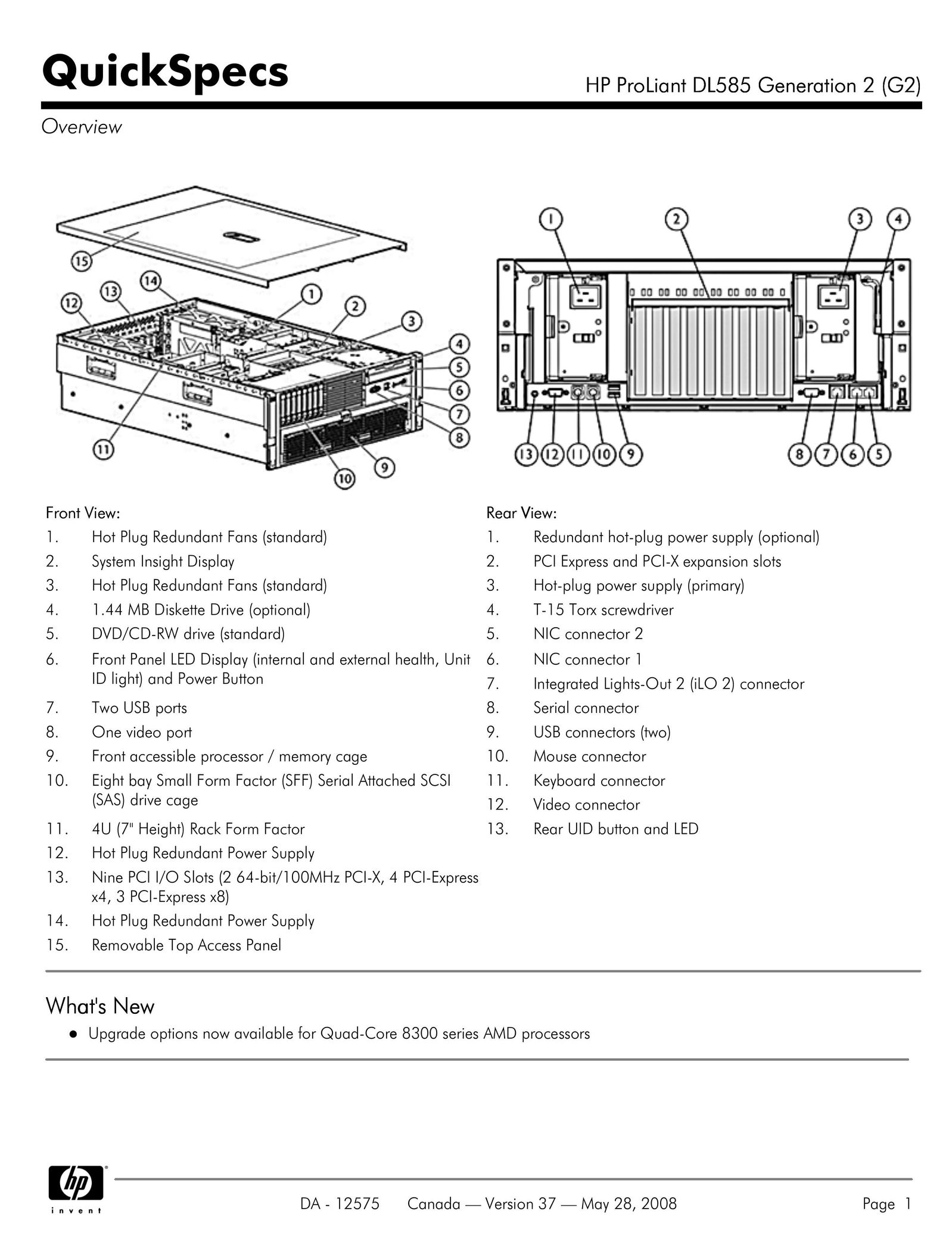 Compaq DL585 G2 Server User Manual