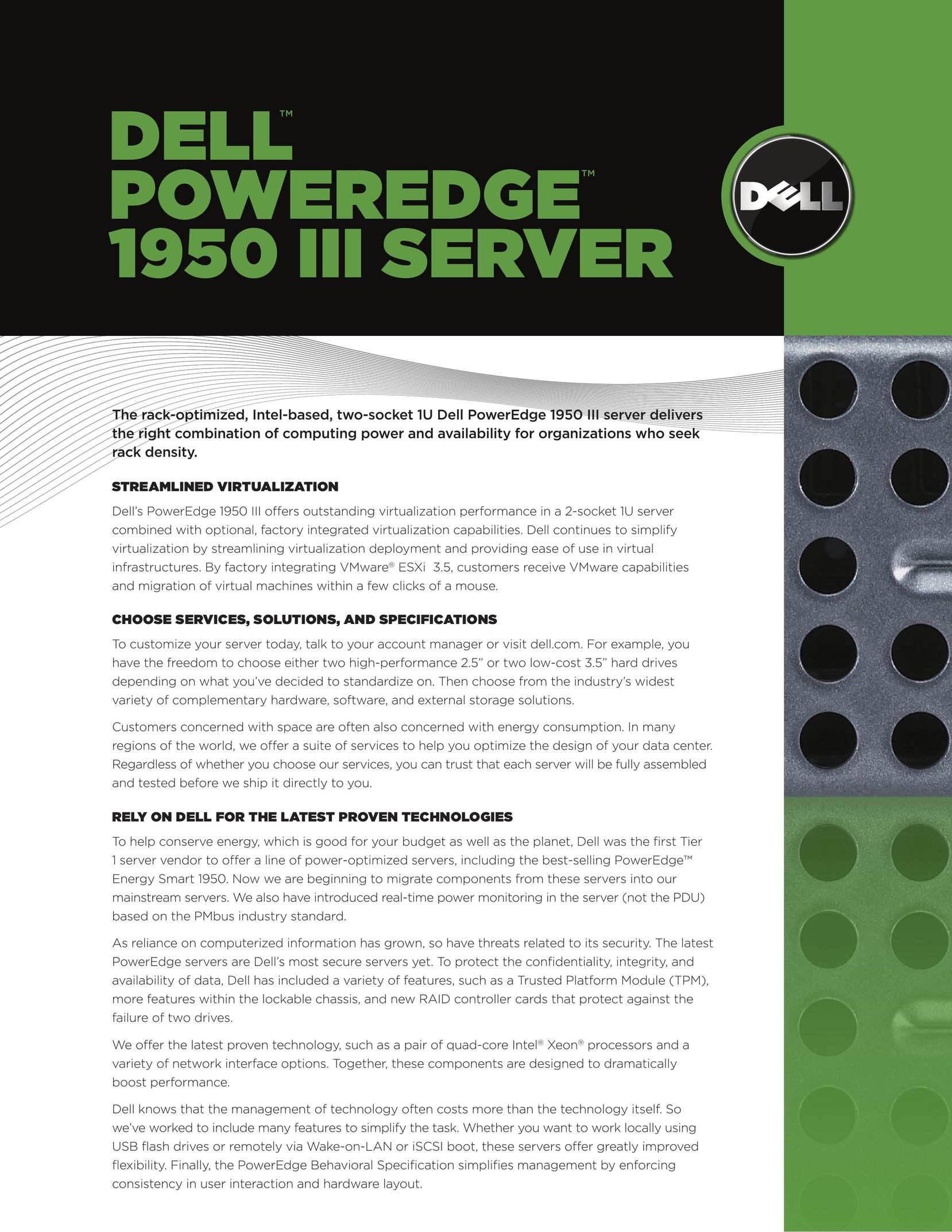 Dell 1950 III Server User Manual