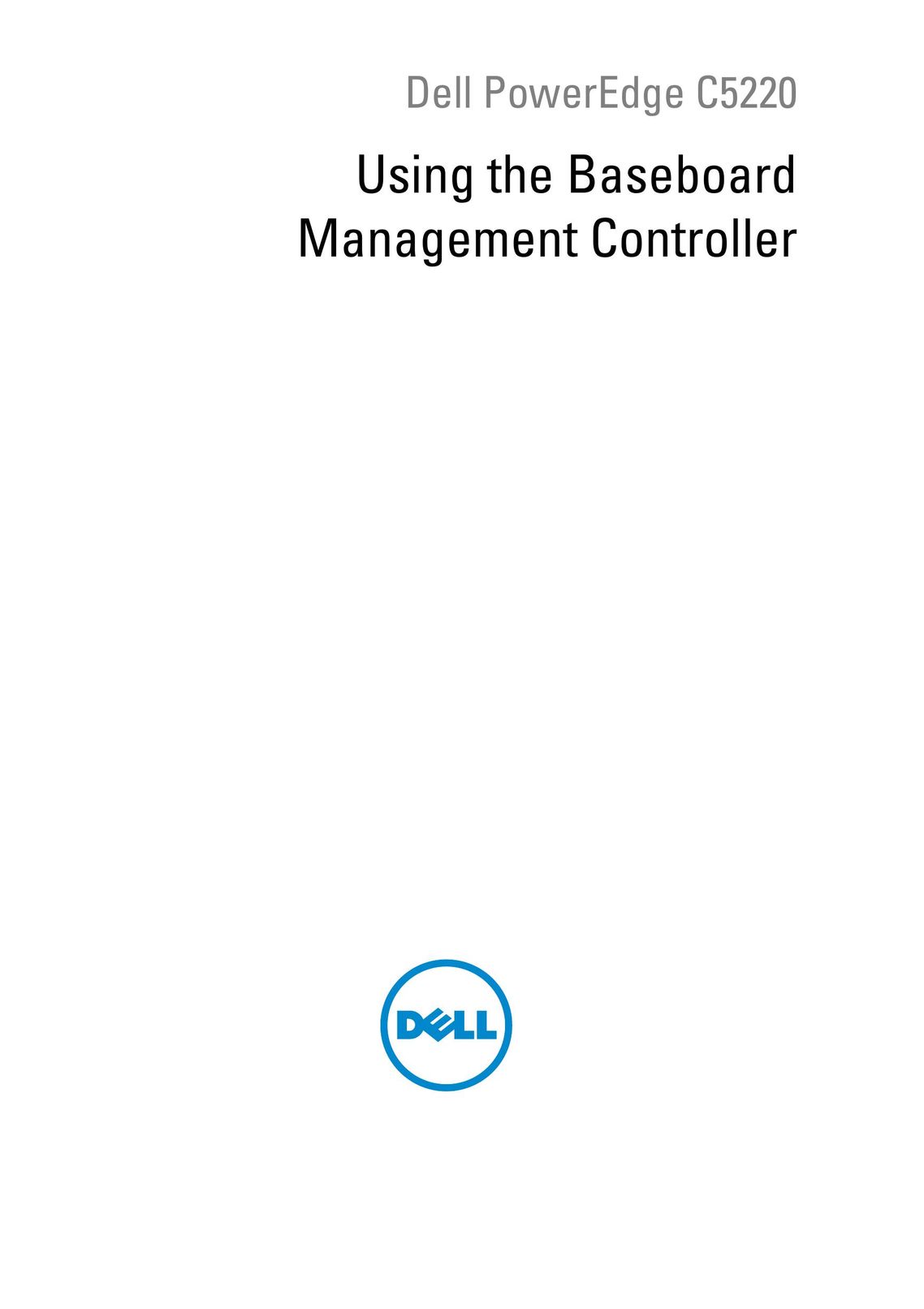 Dell C5220 Server User Manual