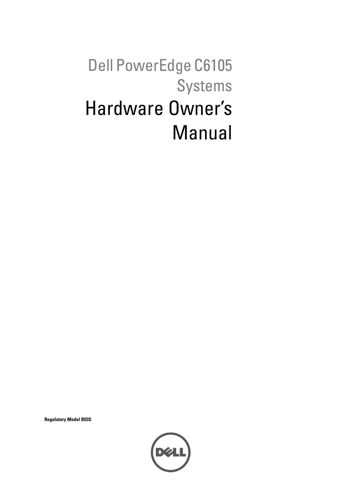Dell C6105 Server User Manual