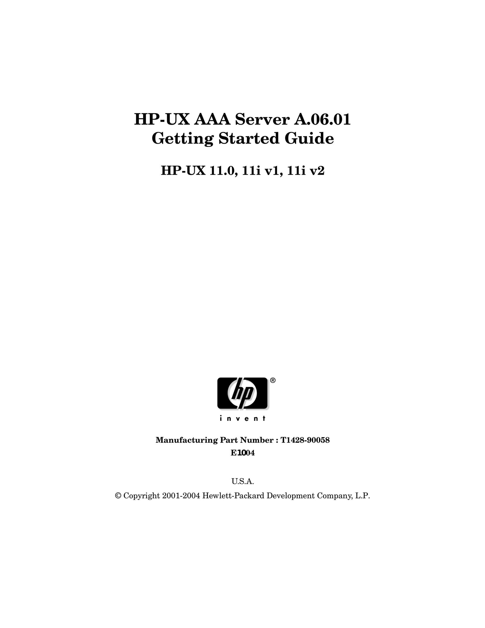 HP (Hewlett-Packard) 11I V1 Server User Manual