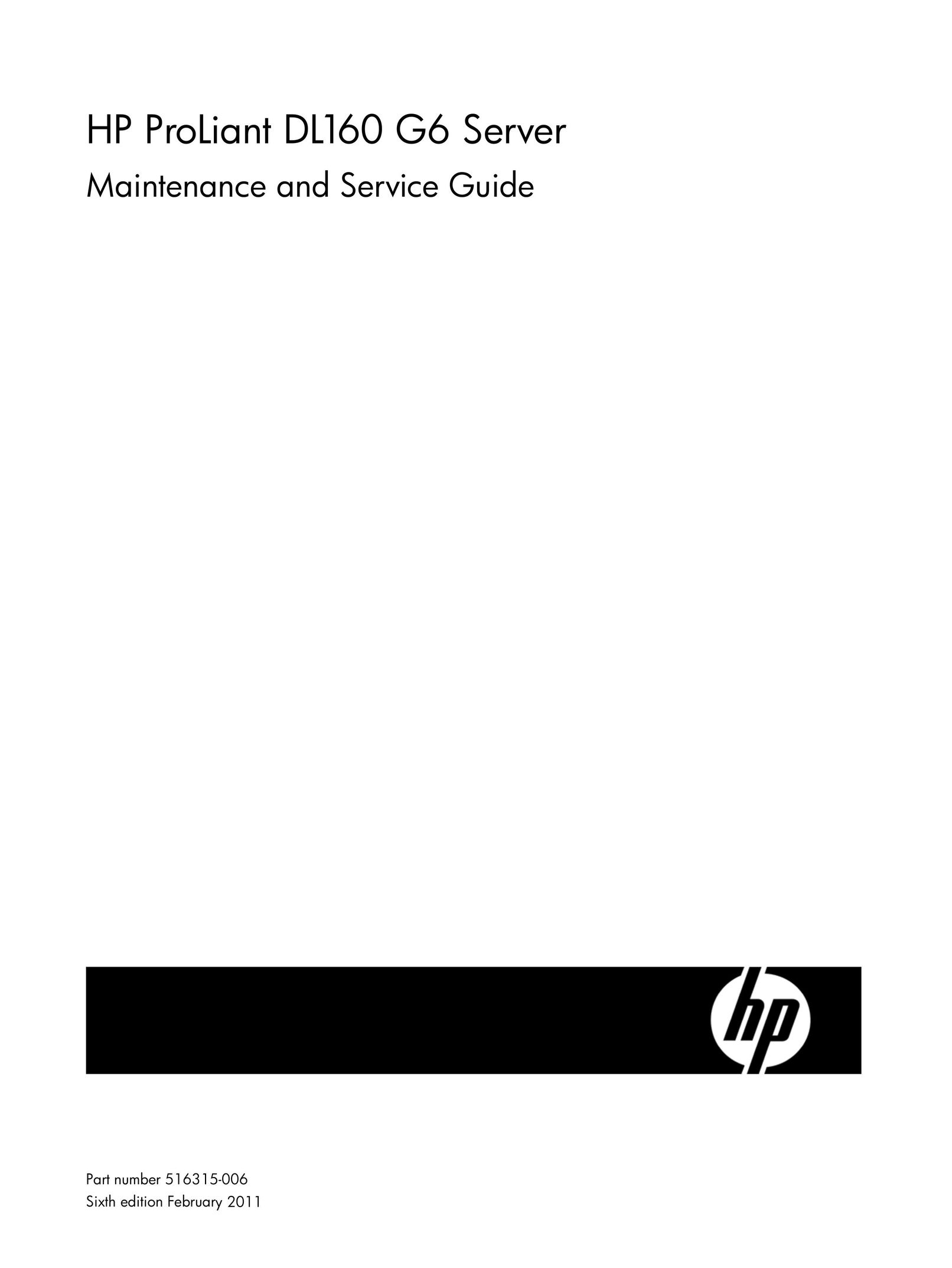 HP (Hewlett-Packard) 637235-001 Server User Manual
