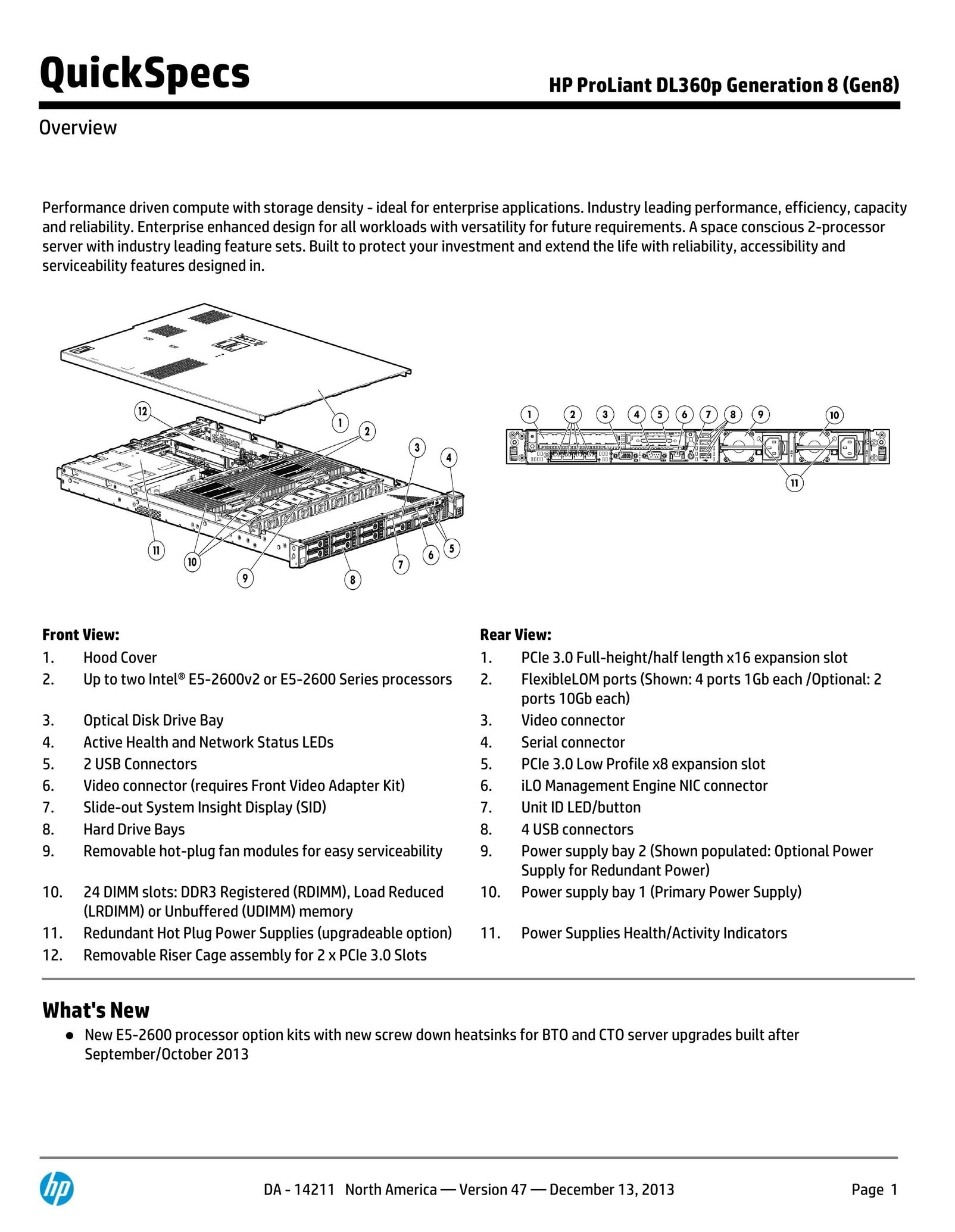 HP (Hewlett-Packard) 670632-S21 Server User Manual