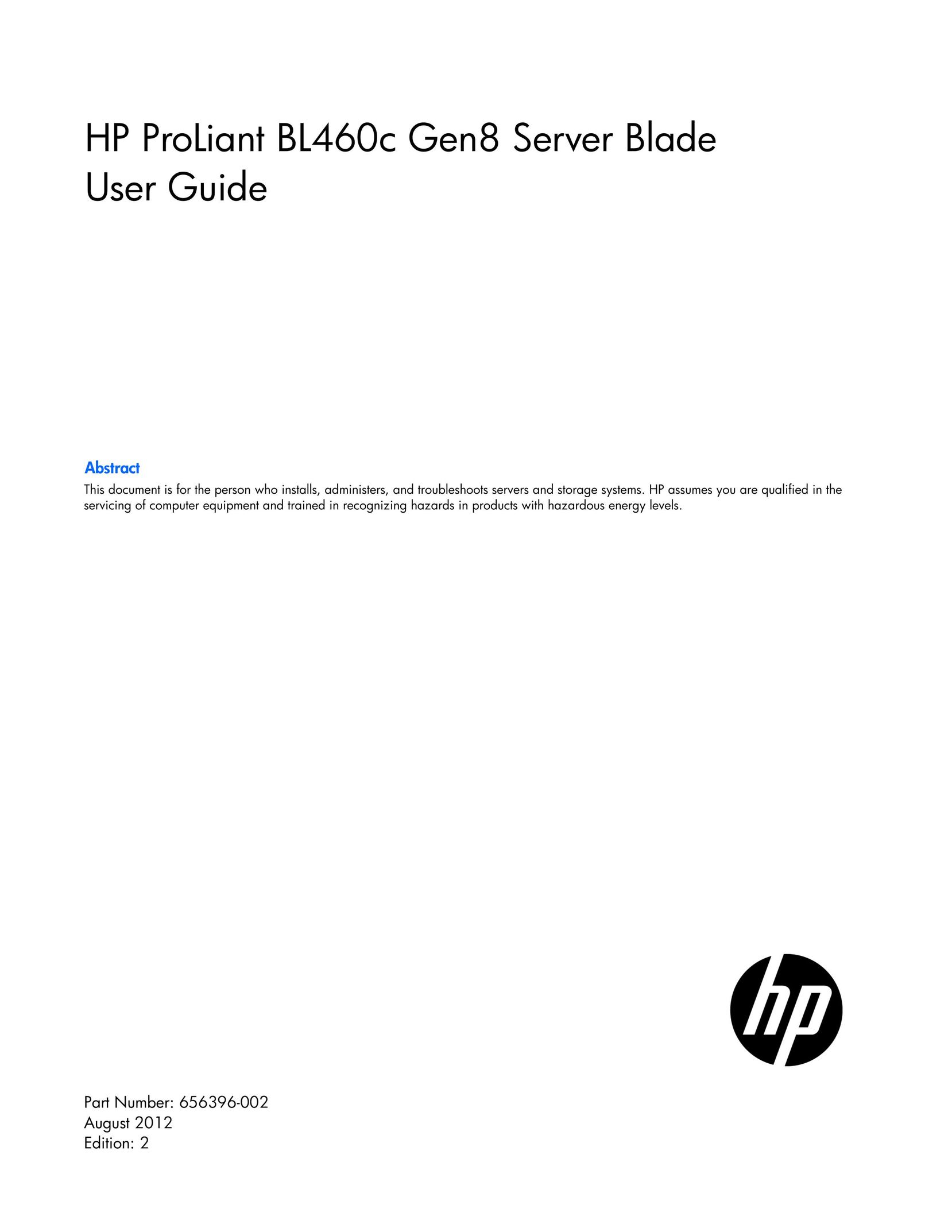HP (Hewlett-Packard) 670657-S01 Server User Manual
