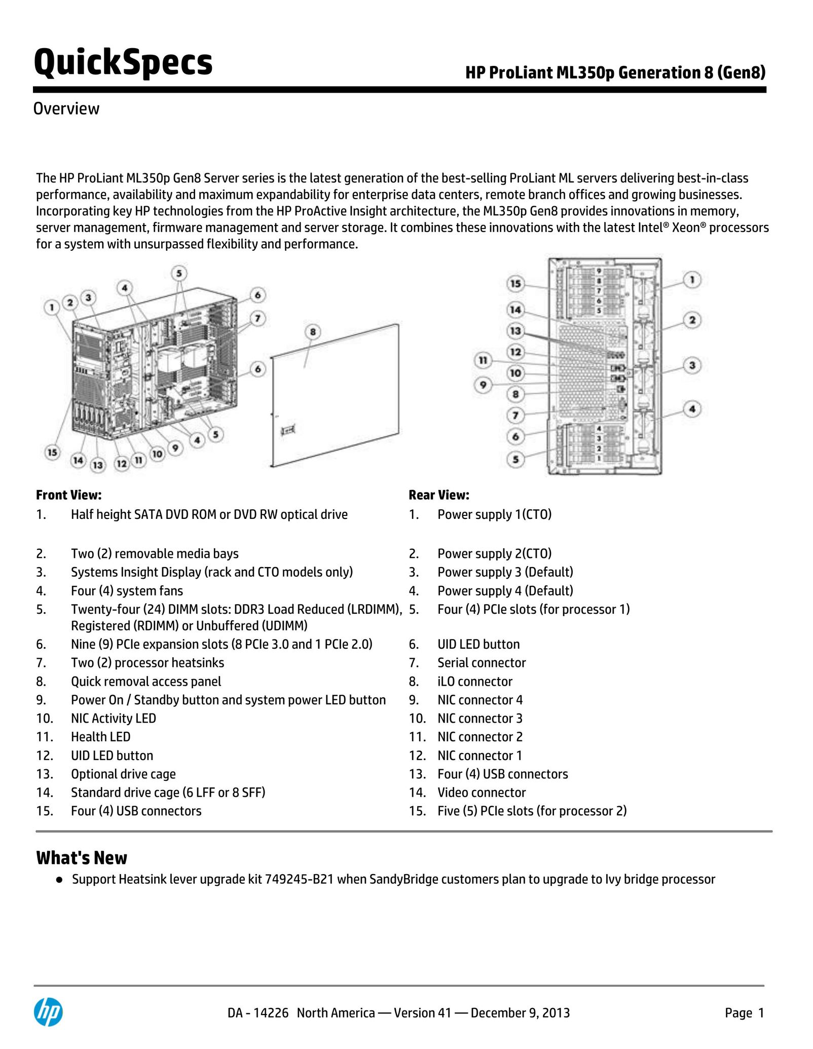 HP (Hewlett-Packard) 686714-S01 Server User Manual