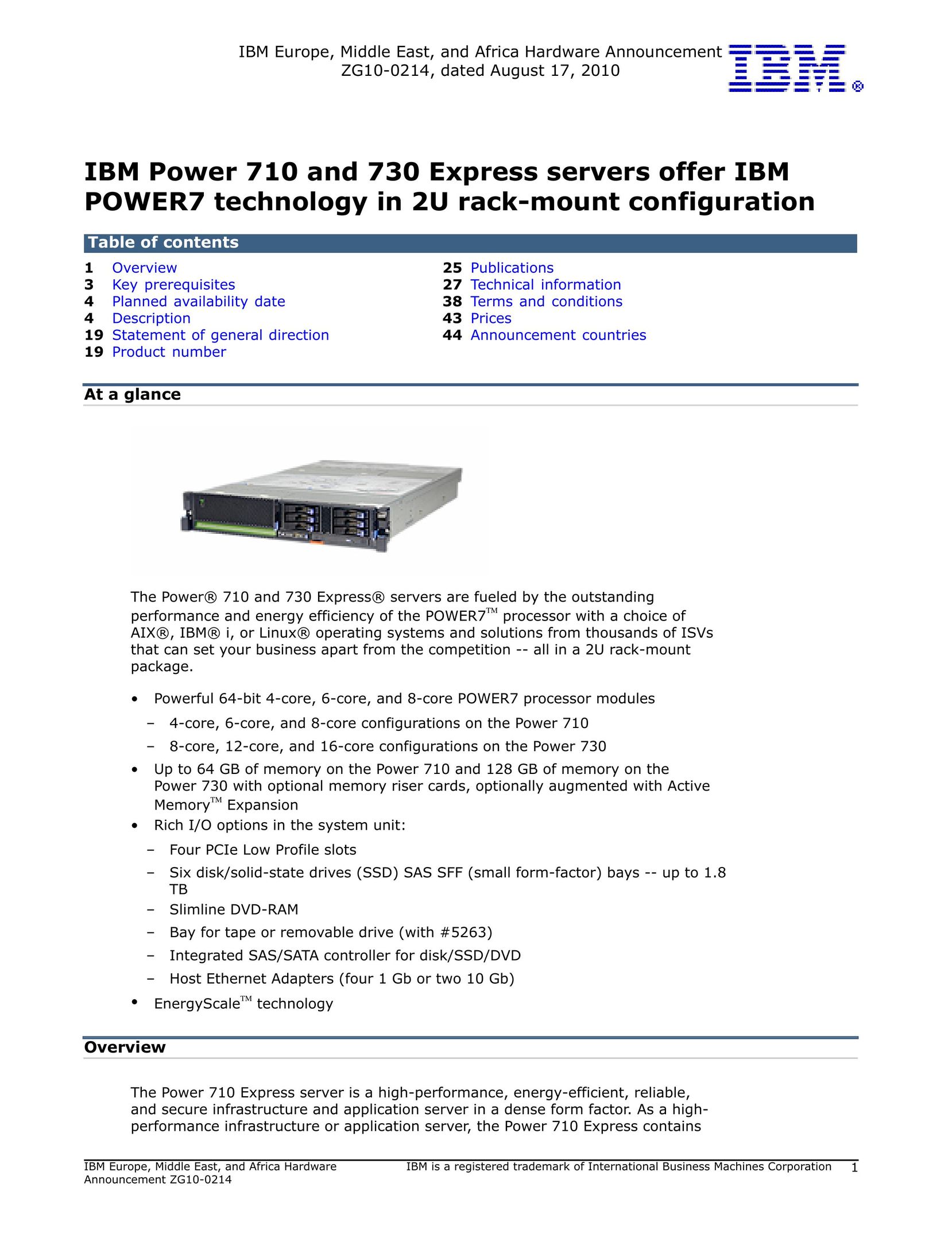 IBM 710 Server User Manual