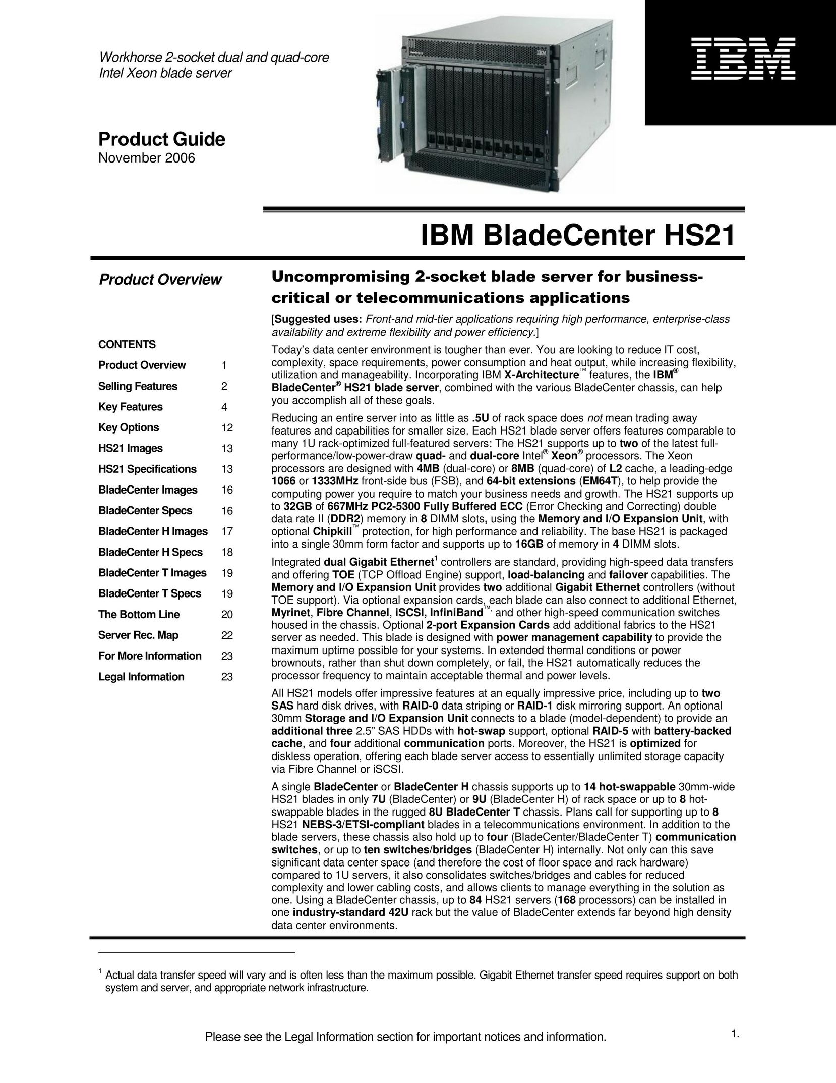 IBM HS21 Server User Manual