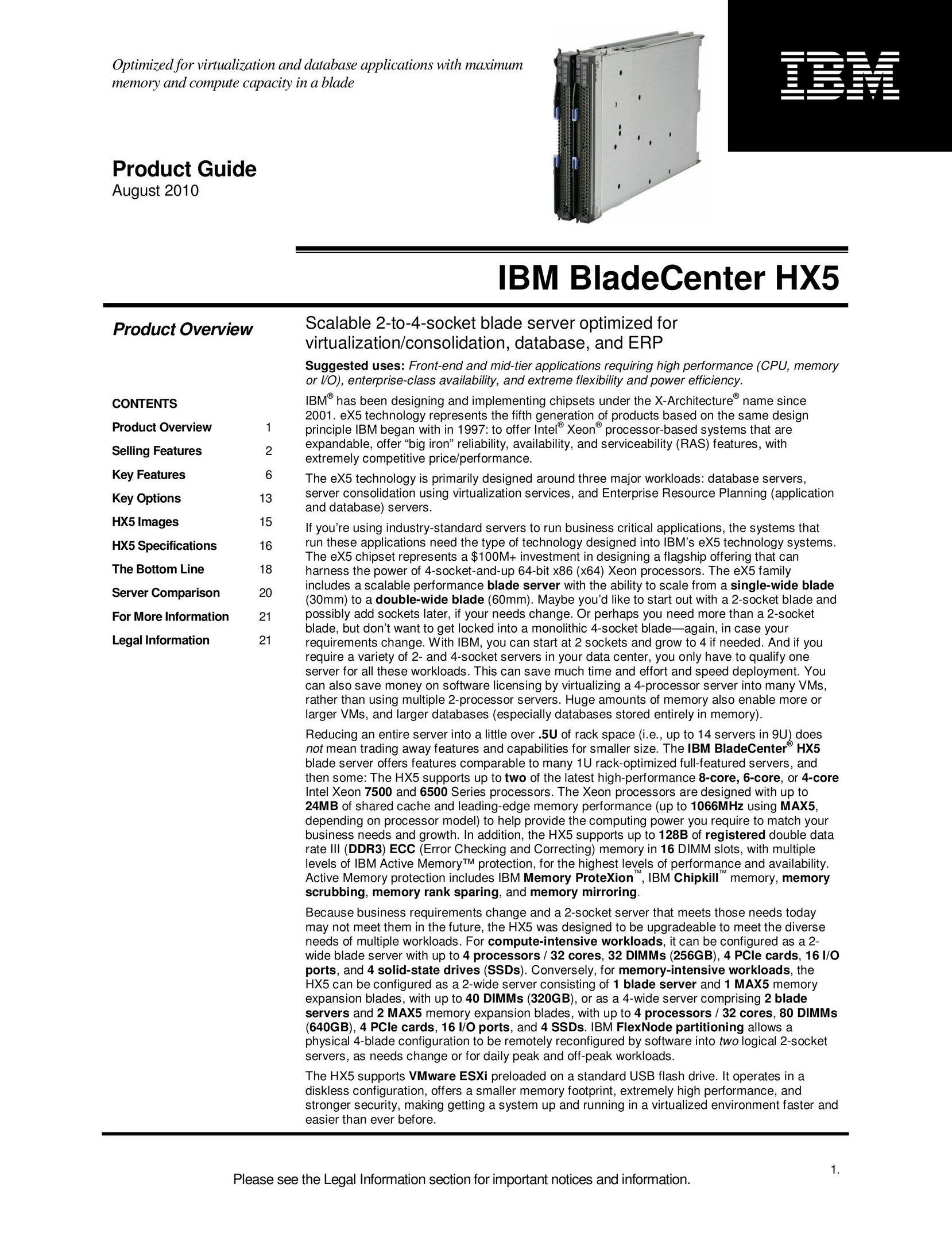 IBM HX5 Server User Manual