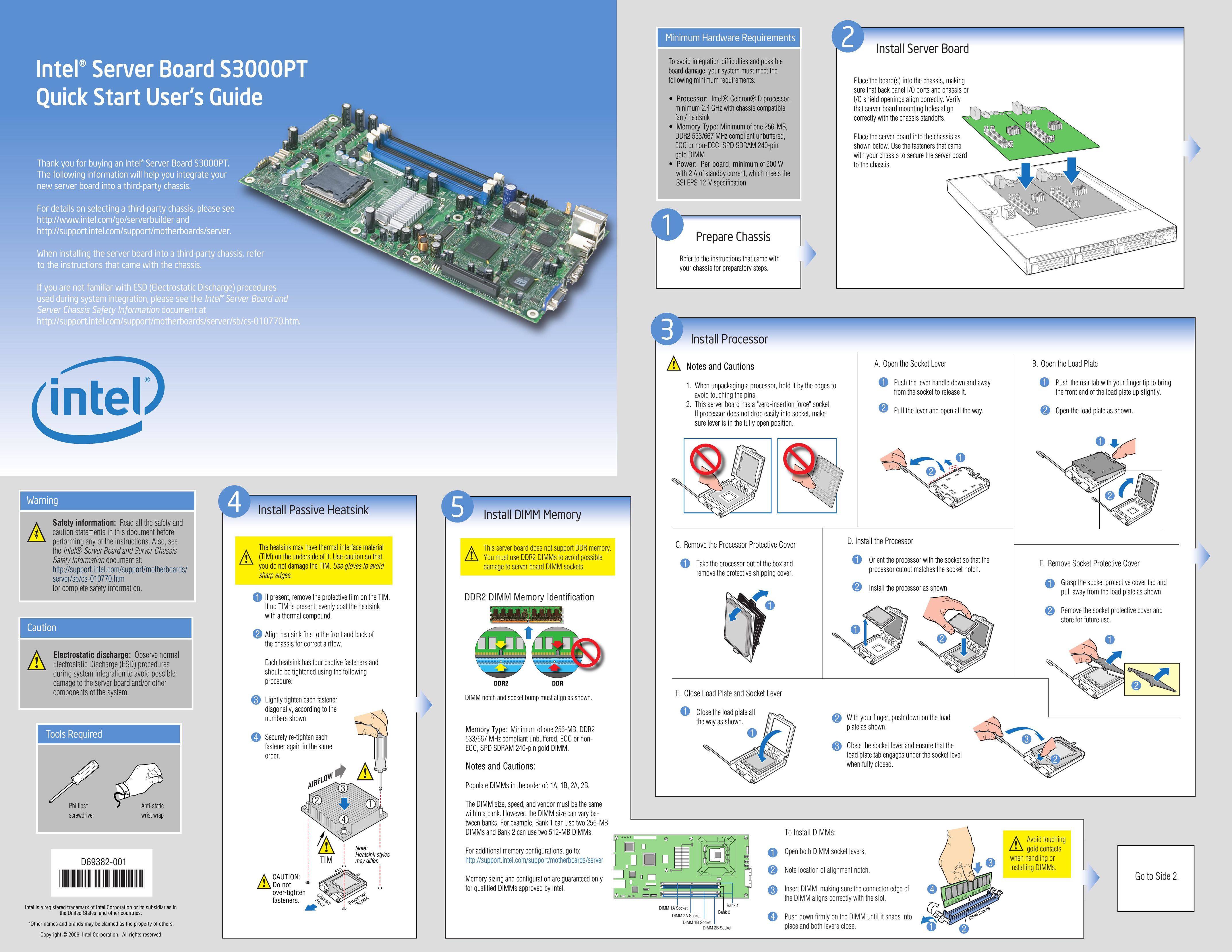 Intel S3000PT Server User Manual