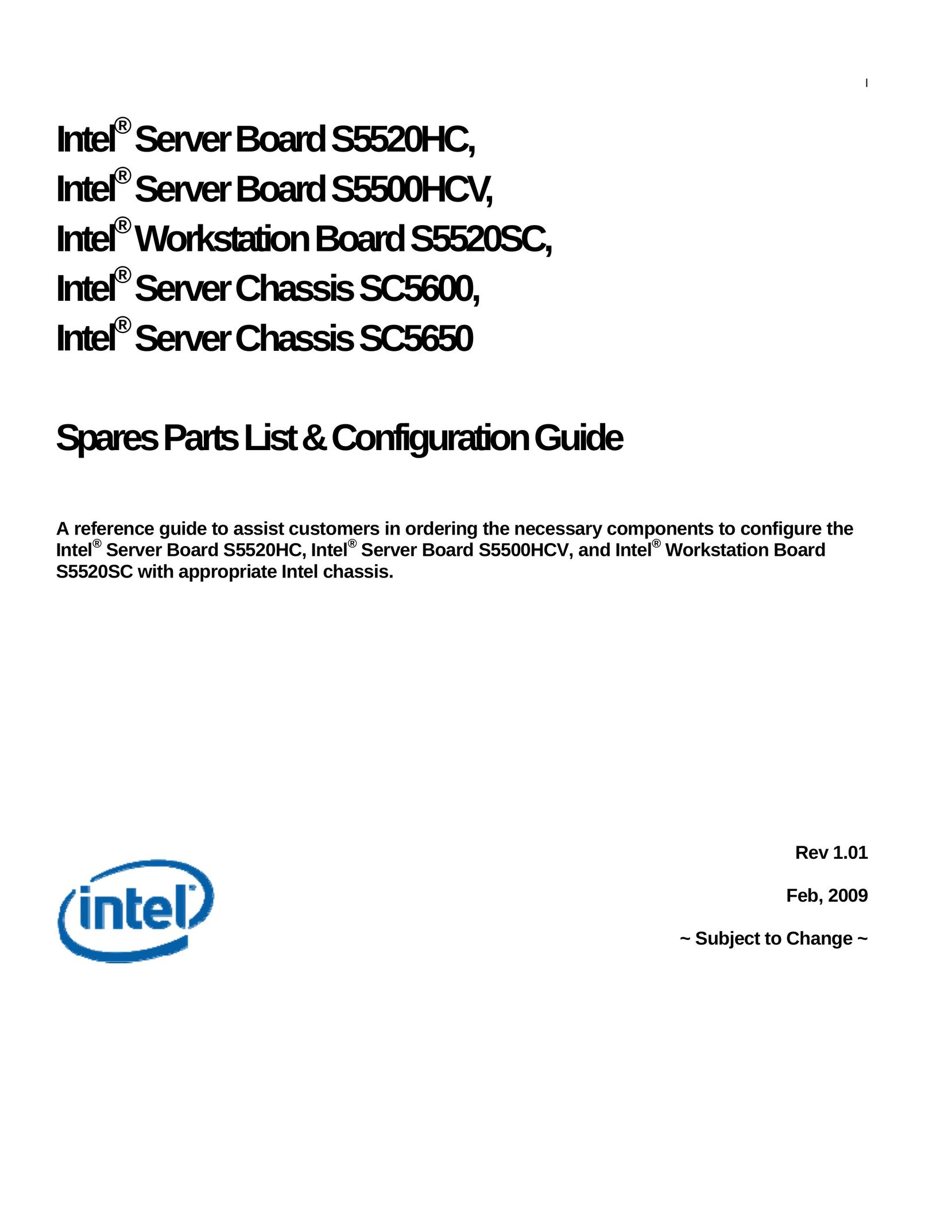 Intel S5500HCV Server User Manual
