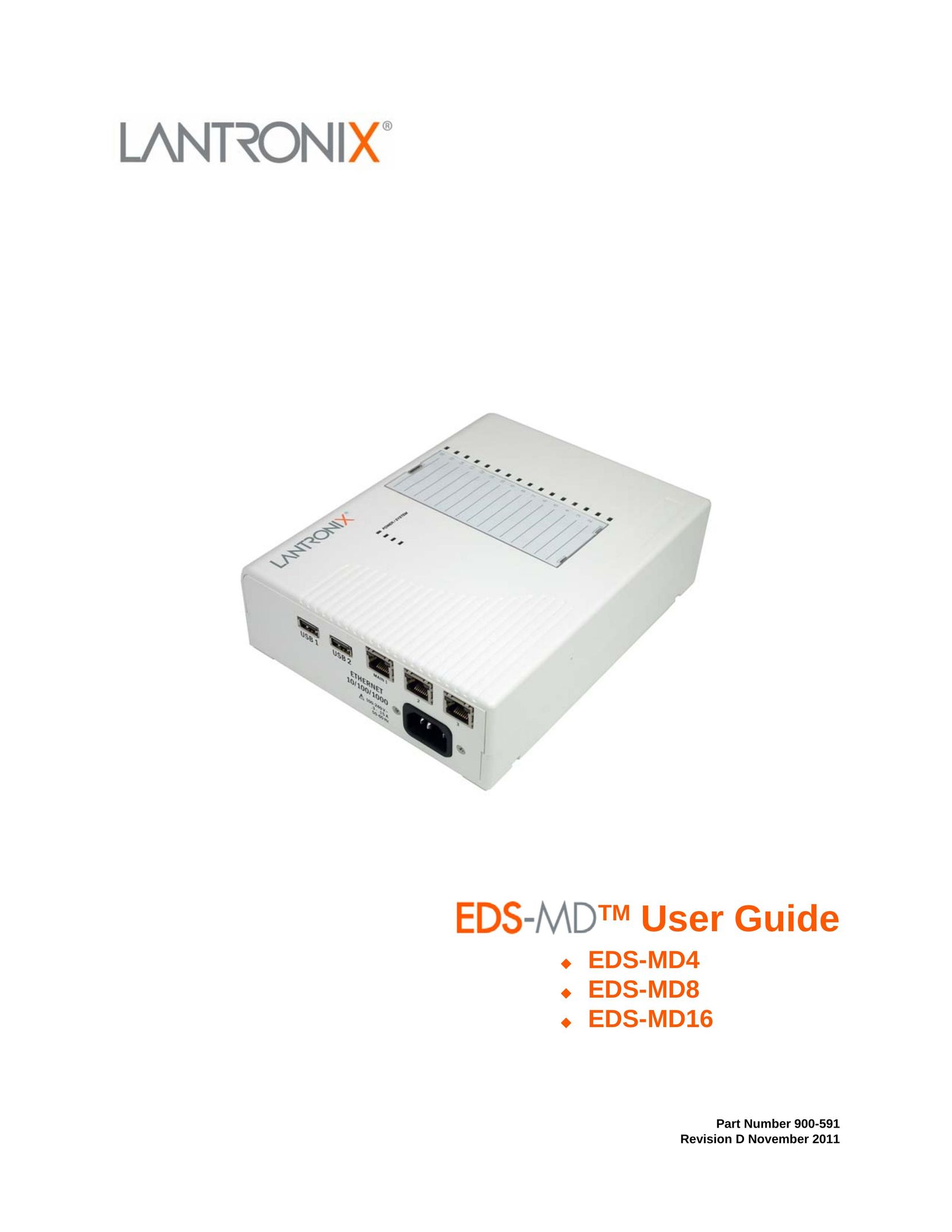 Lantronix EDS-MD4 Server User Manual