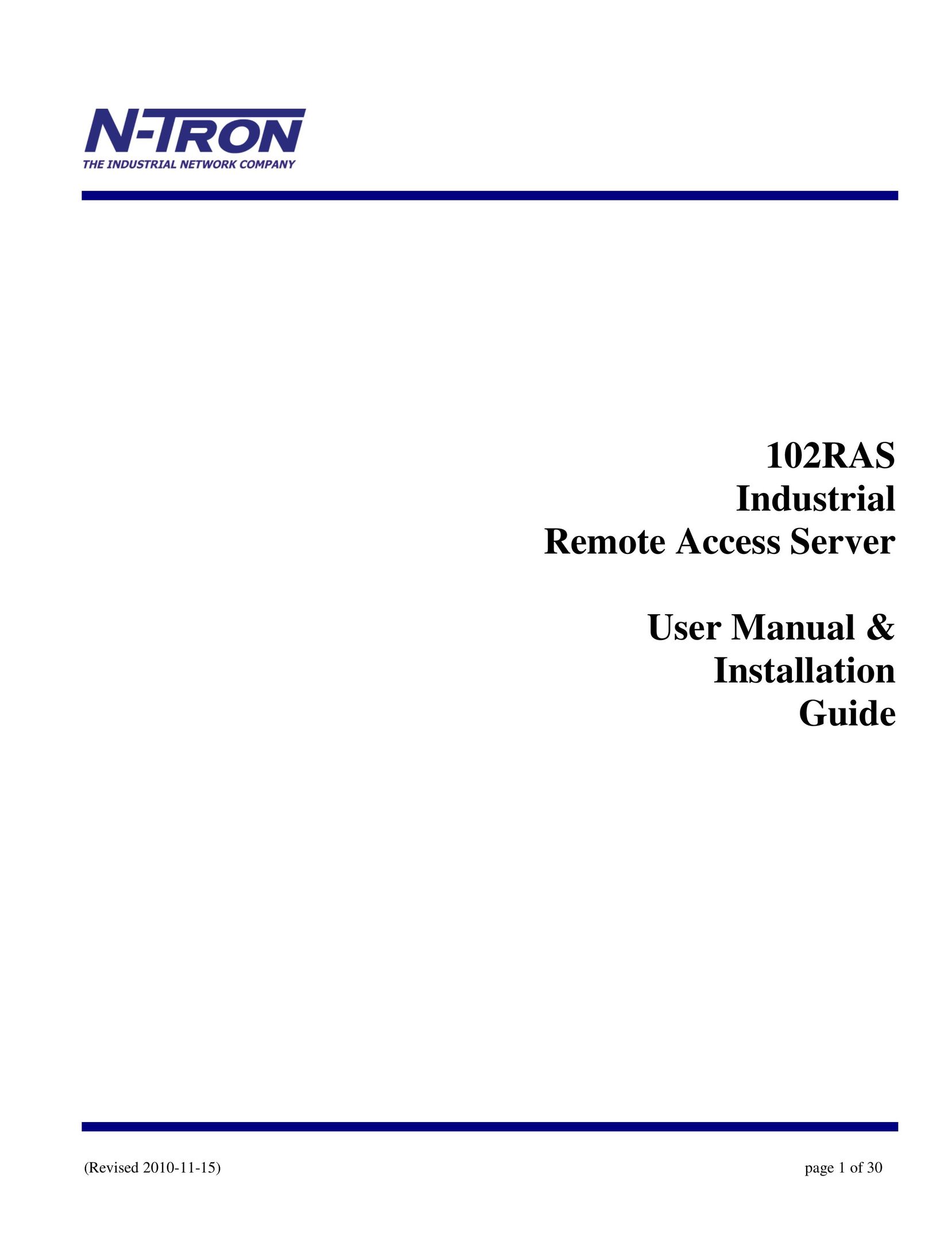 N-Tron 102RAS Server User Manual