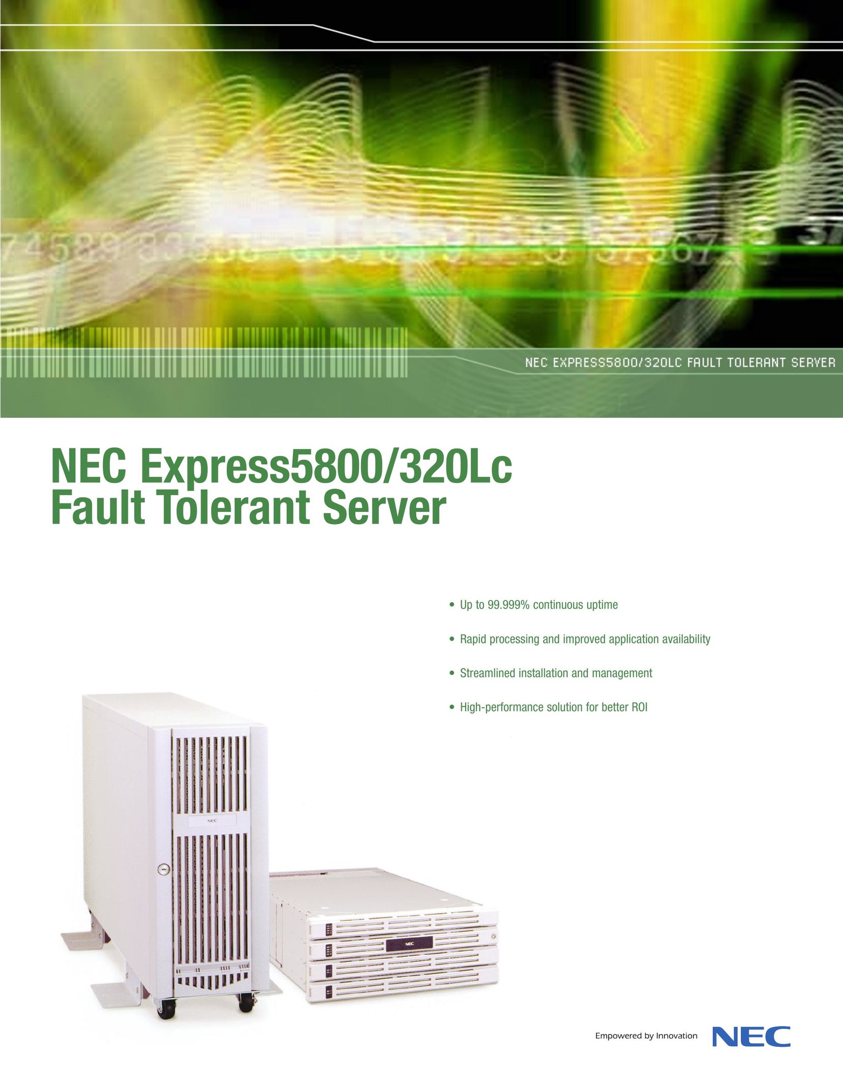 NEC 320Lc Server User Manual