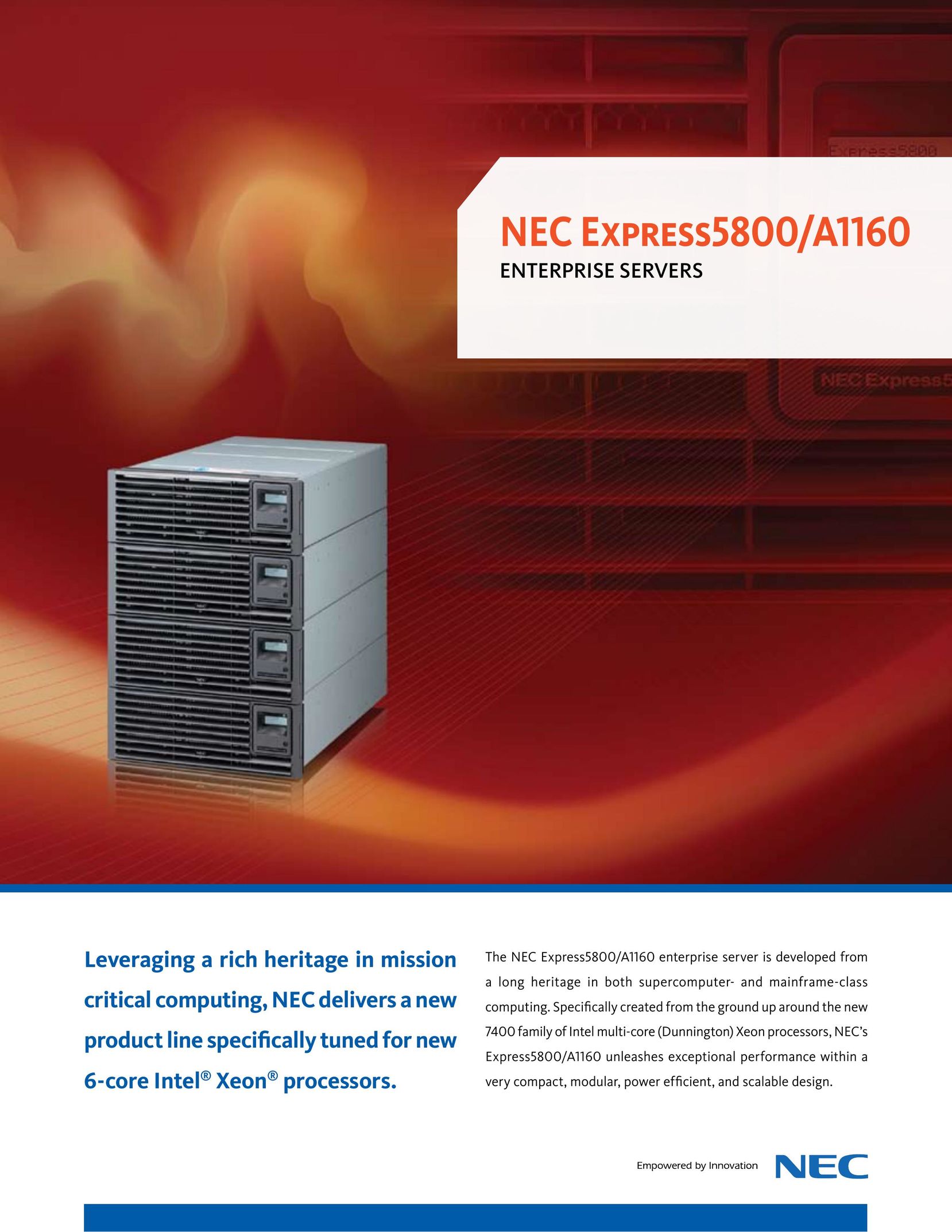 NEC ExpressA1160 Server User Manual