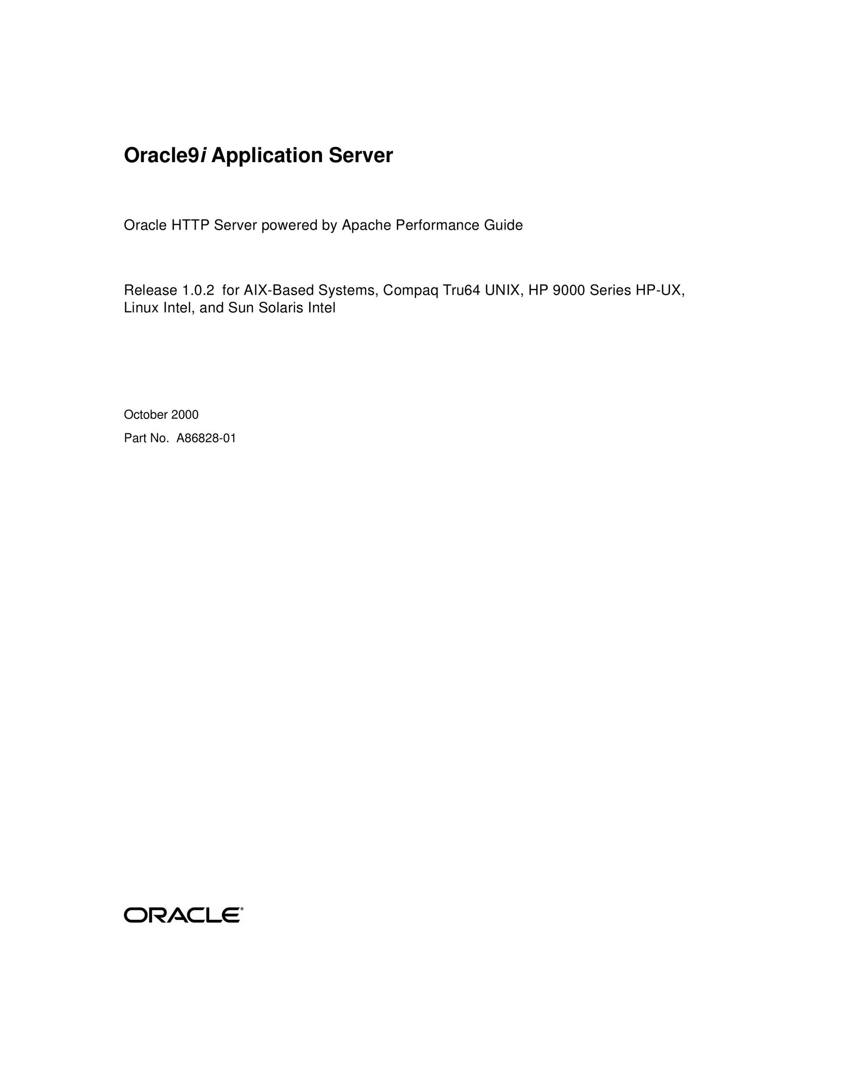 Oracle Audio Technologies A86828-01 Server User Manual