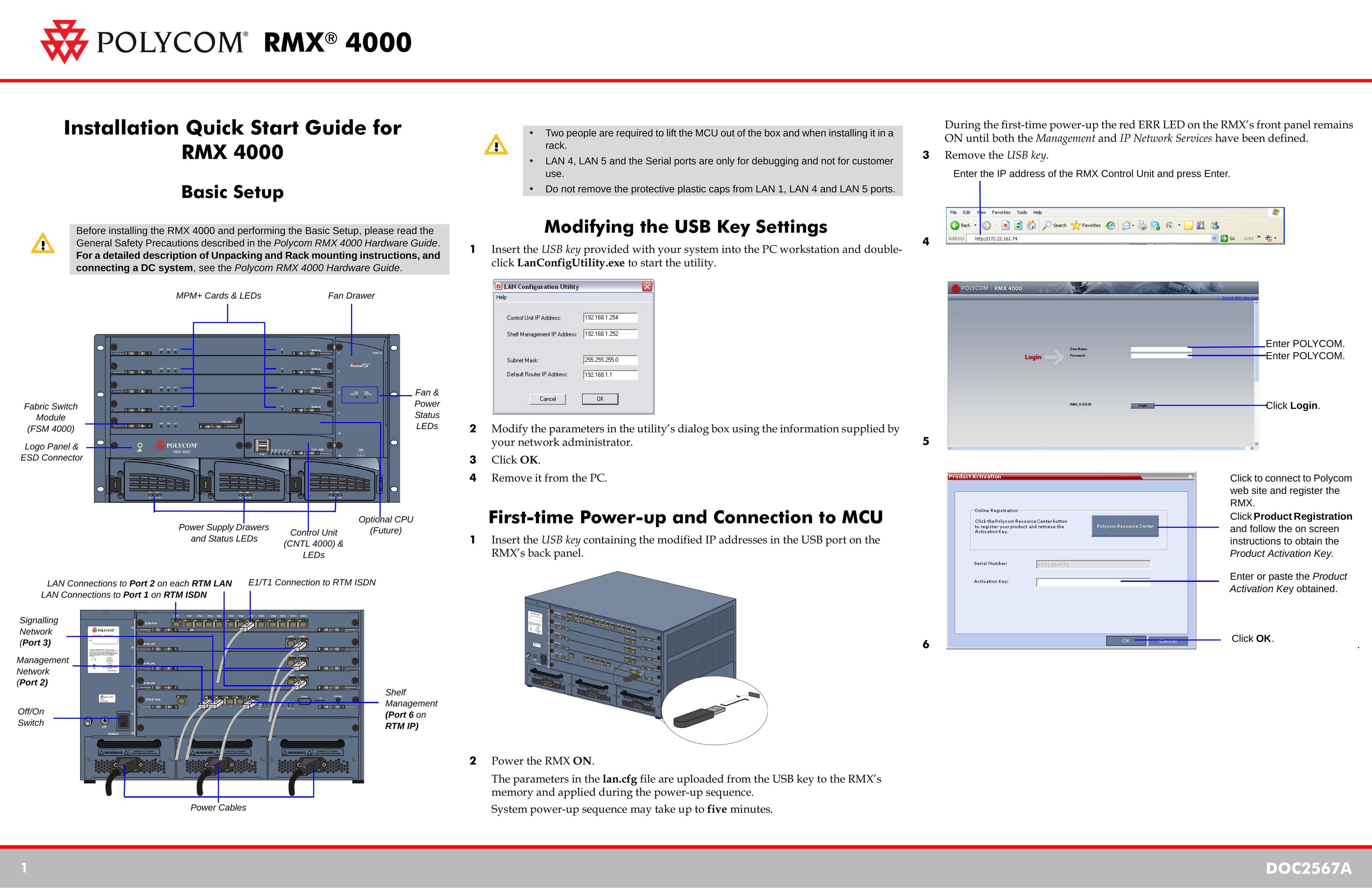 Polycom DOC2567A Server User Manual