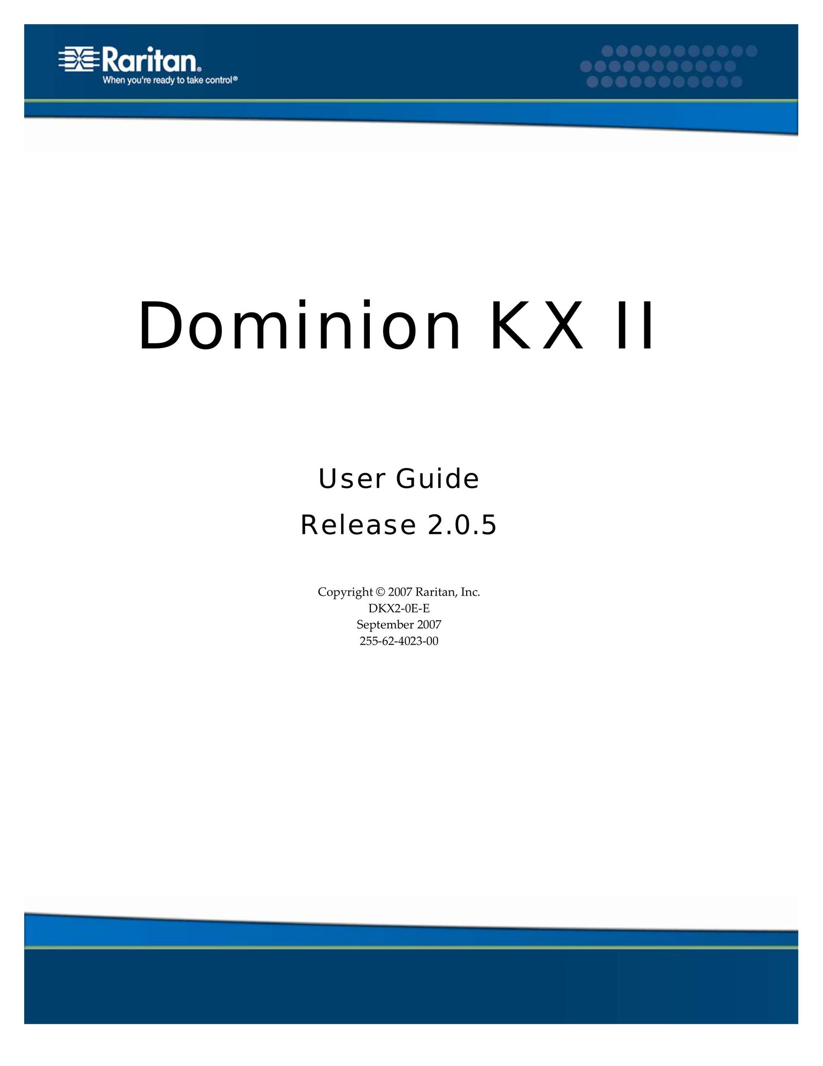 Raritan Computer DKX2-0E-E Server User Manual