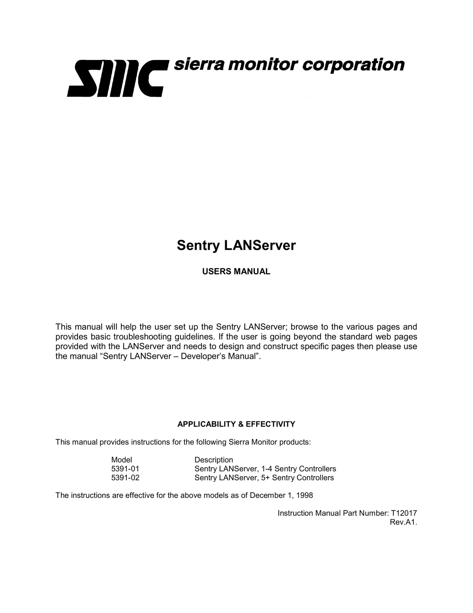Sierra 5391-01 Server User Manual