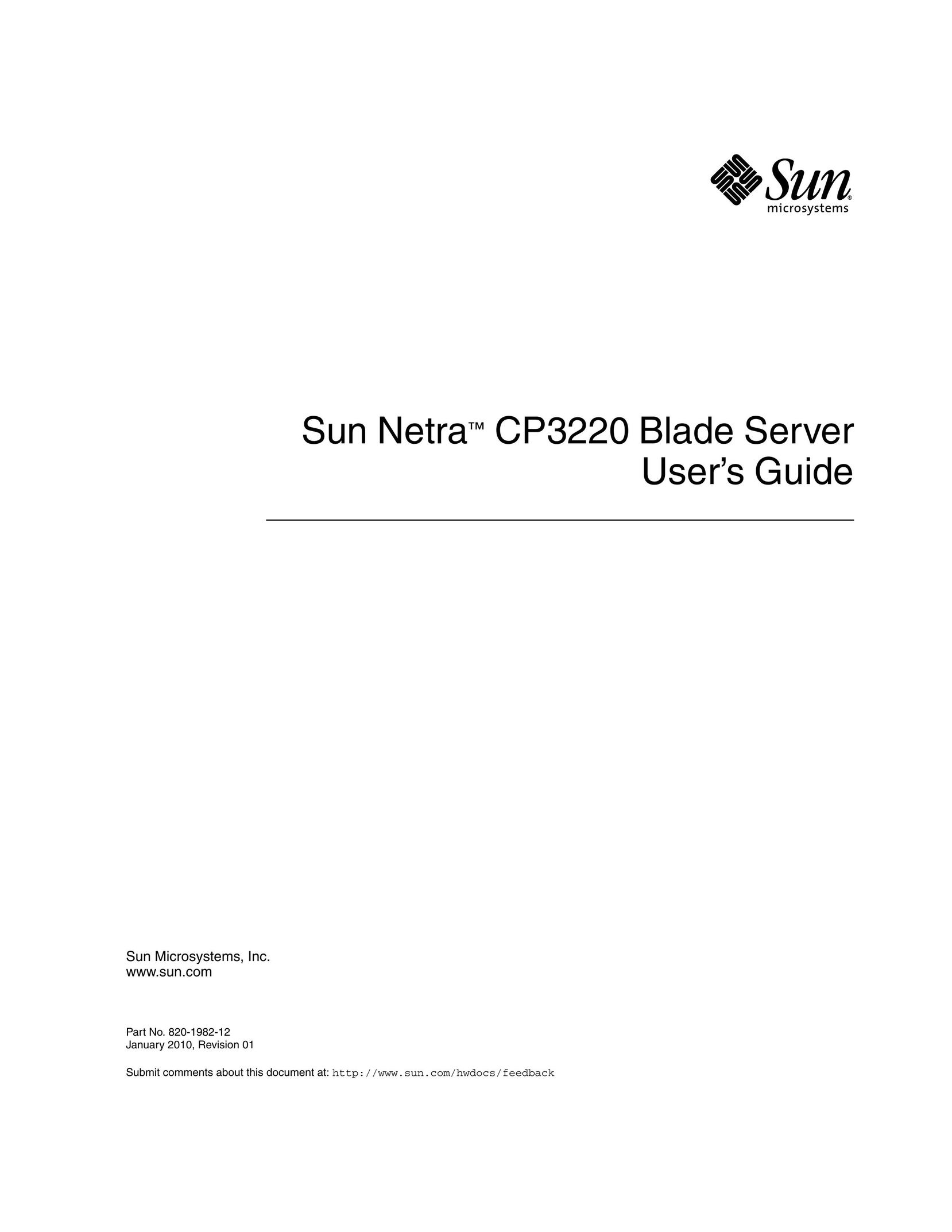 Sun Microsystems CP3220 Server User Manual