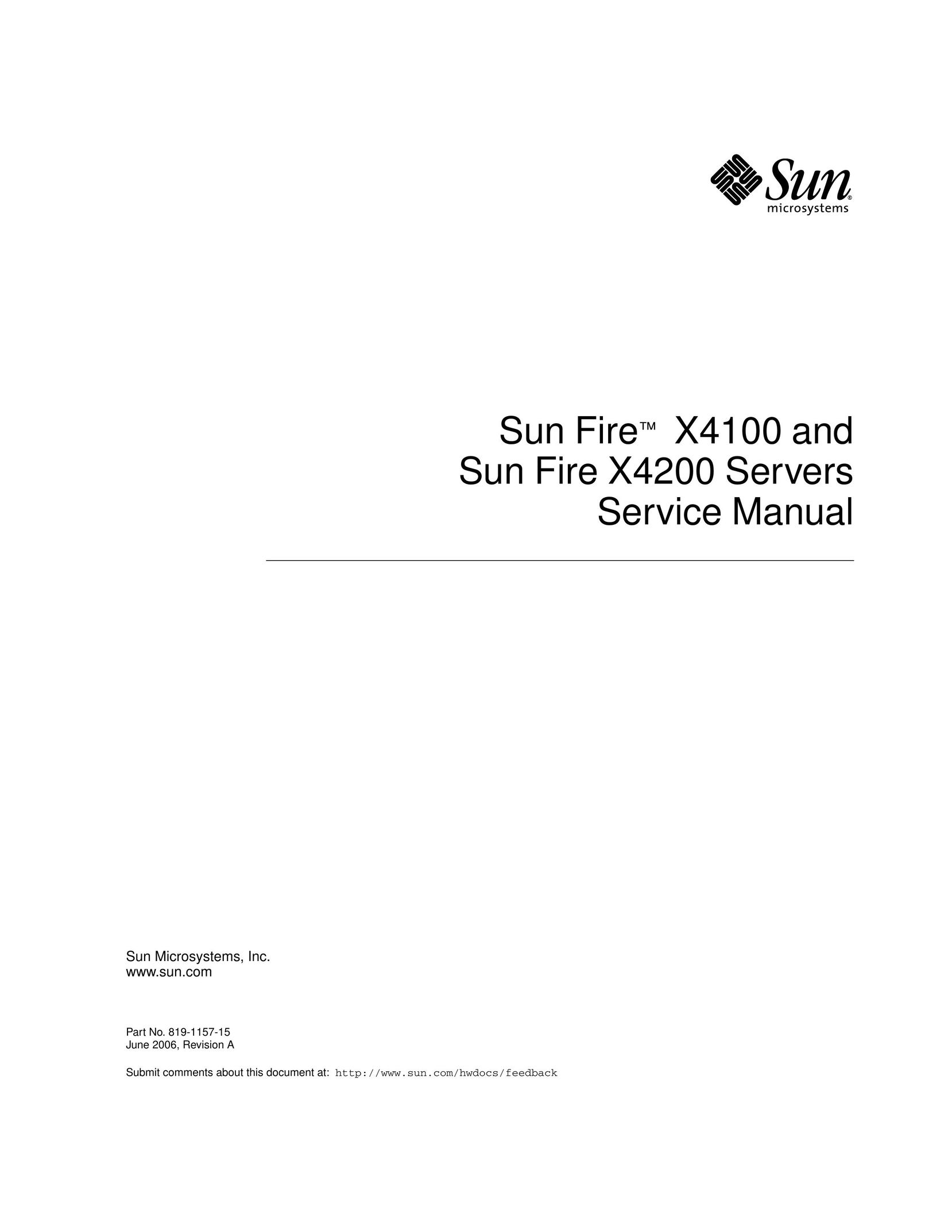 Sun Microsystems X4100 Server User Manual