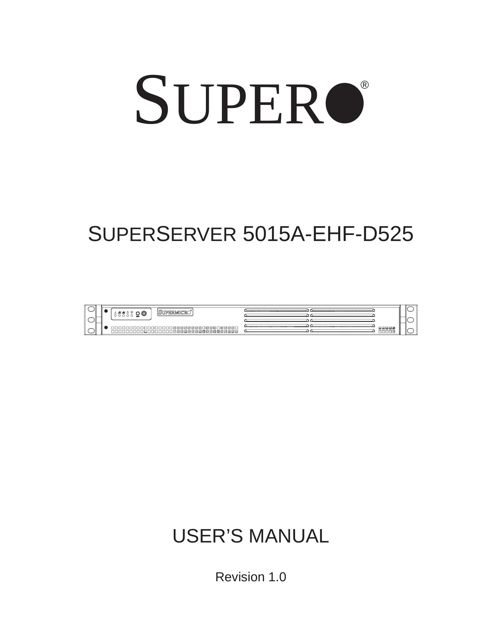 SUPER MICRO Computer 5015A-EHF-D525 Server User Manual