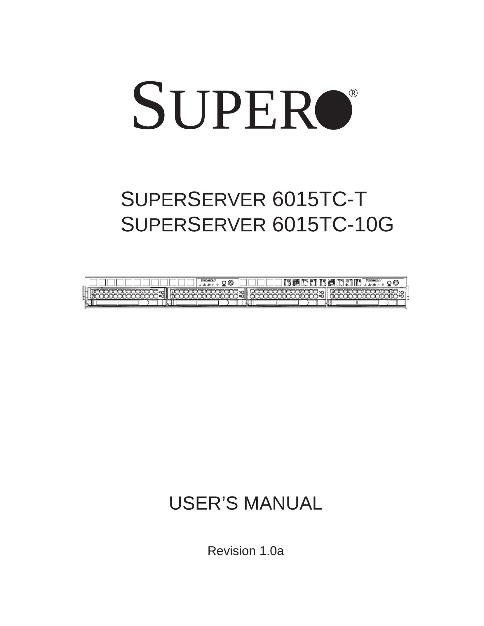 SUPER MICRO Computer 6015TC-10G Server User Manual