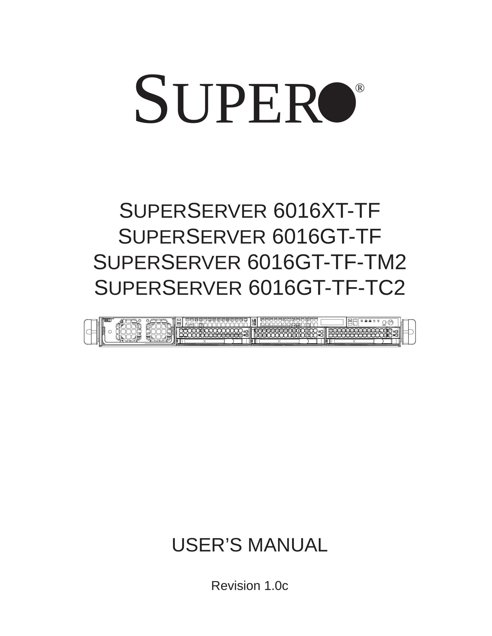 SUPER MICRO Computer 6016GT-TF-TC2 Server User Manual