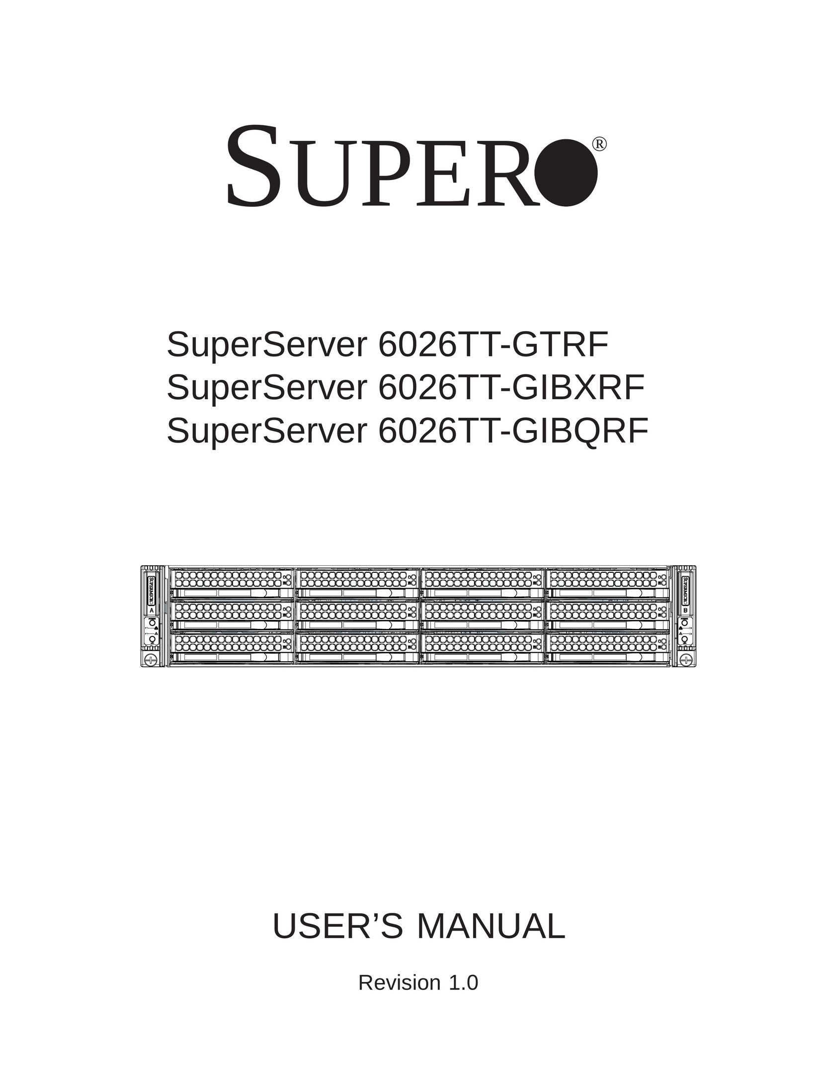 SUPER MICRO Computer 6026TT-GIBXRF Server User Manual