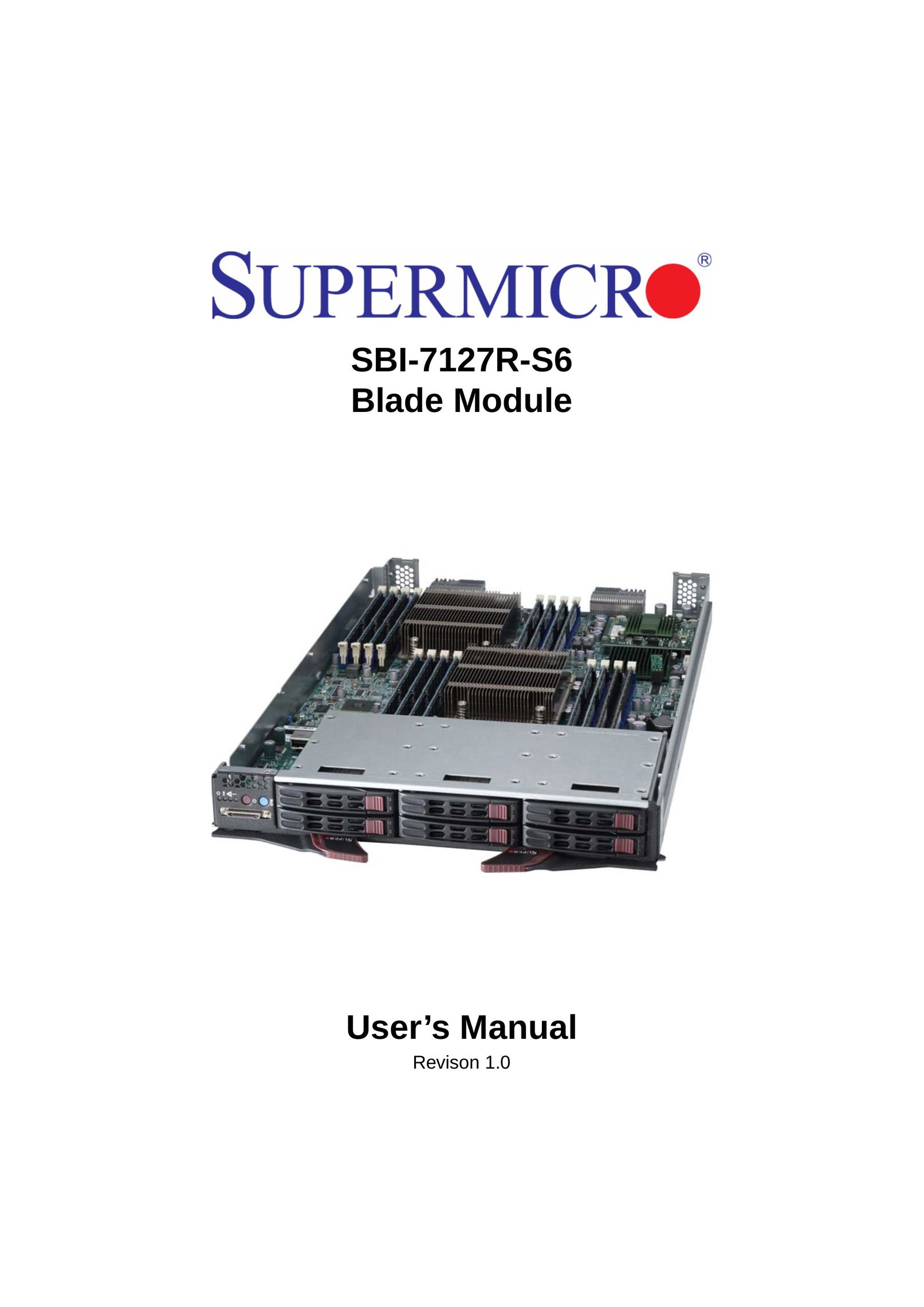 SUPER MICRO Computer SBI-7127R-S6 Server User Manual