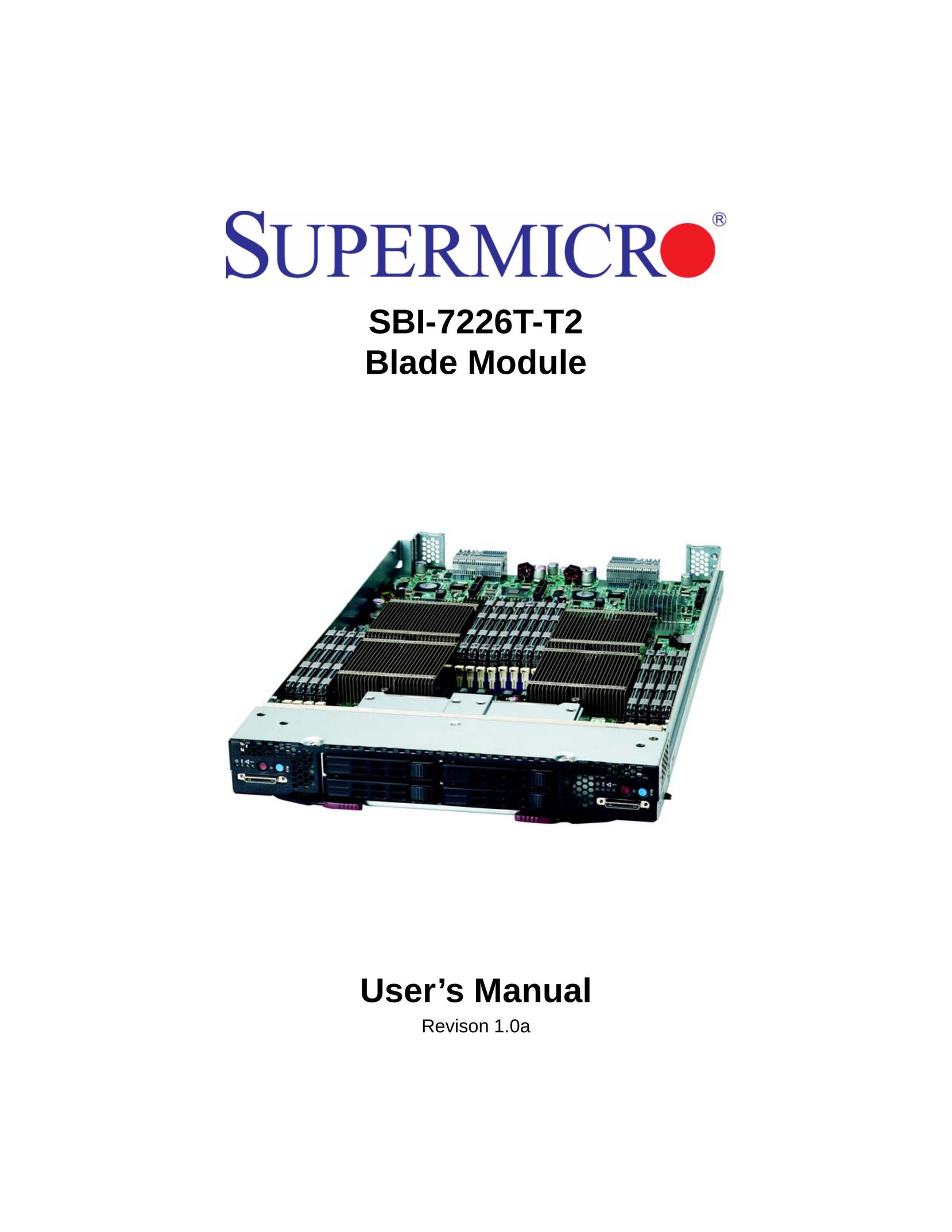 SUPER MICRO Computer SBI-7226T-T2 Server User Manual