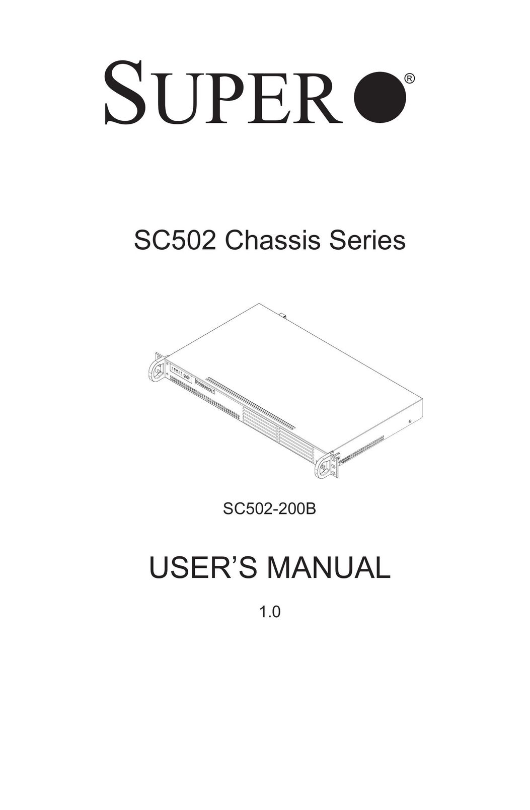 SUPER MICRO Computer SC502-200B Server User Manual