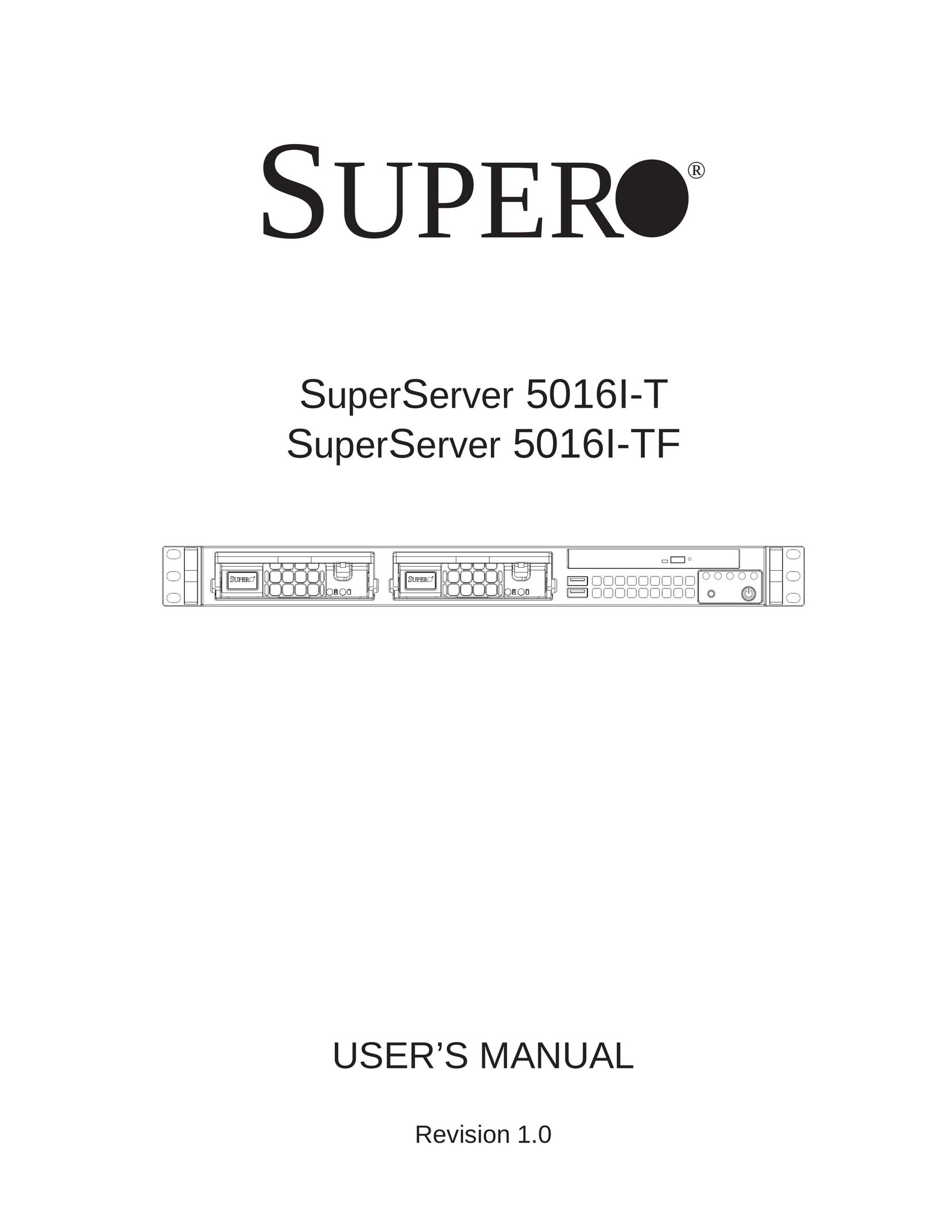 SUPER MICRO Computer SuperServer 5016I-TF Server User Manual