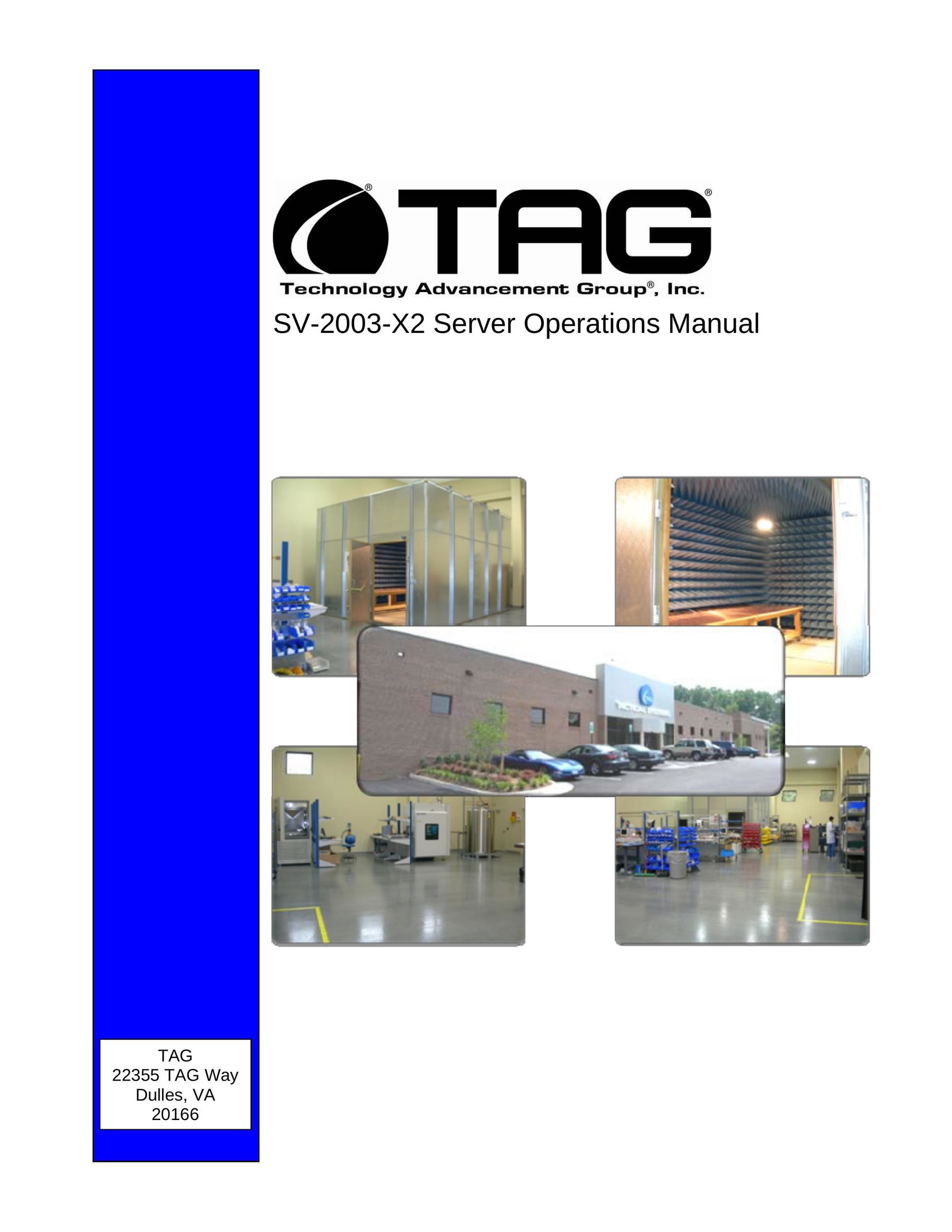 TAG SV-2003-X2 Server User Manual