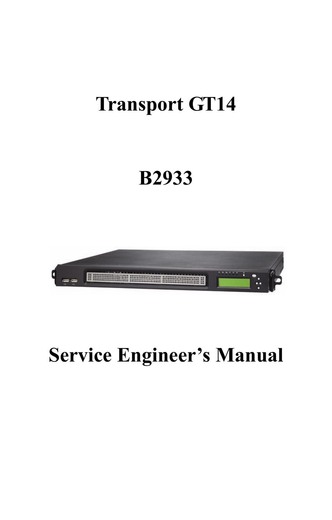 Tyan Computer B2933 Server User Manual