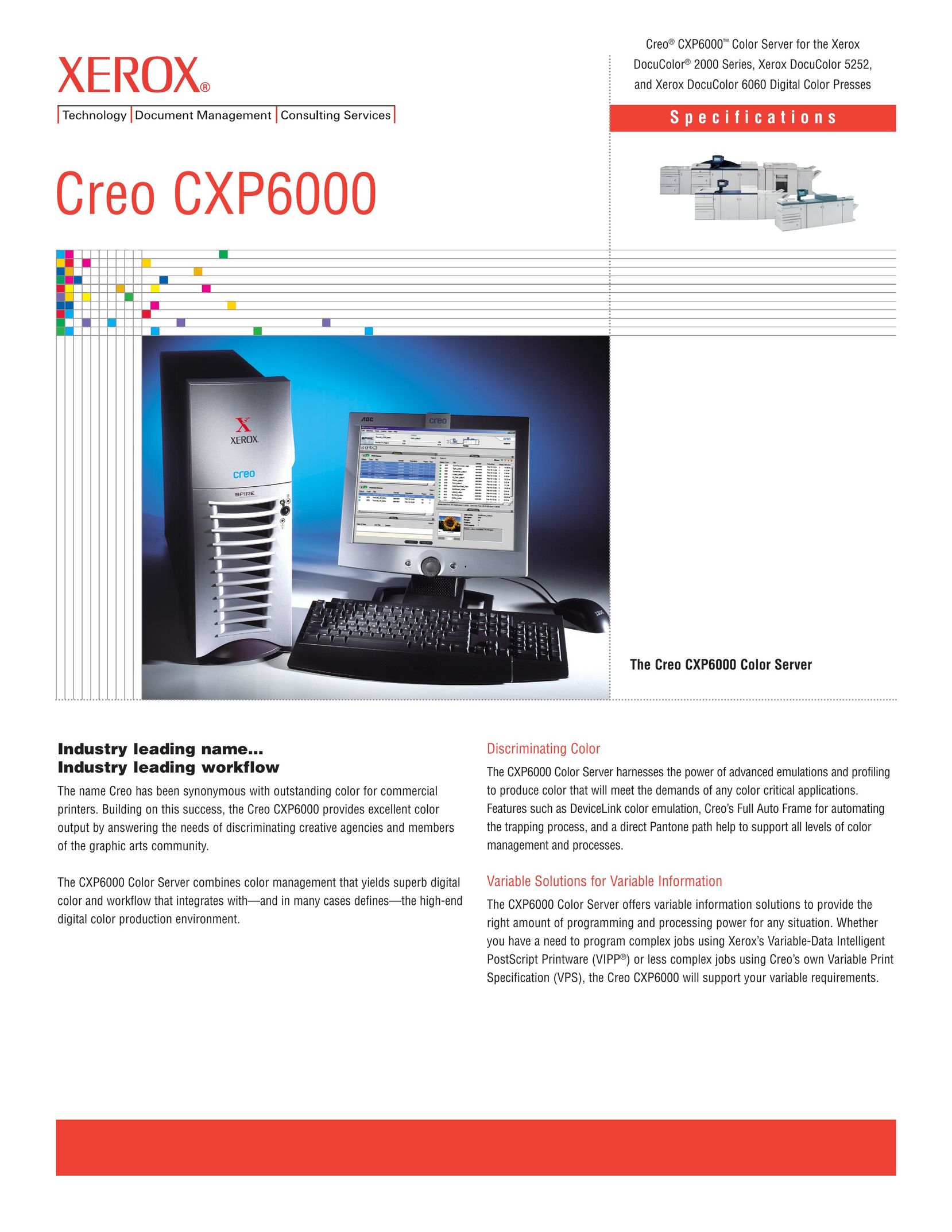Xerox CXP6000 Server User Manual
